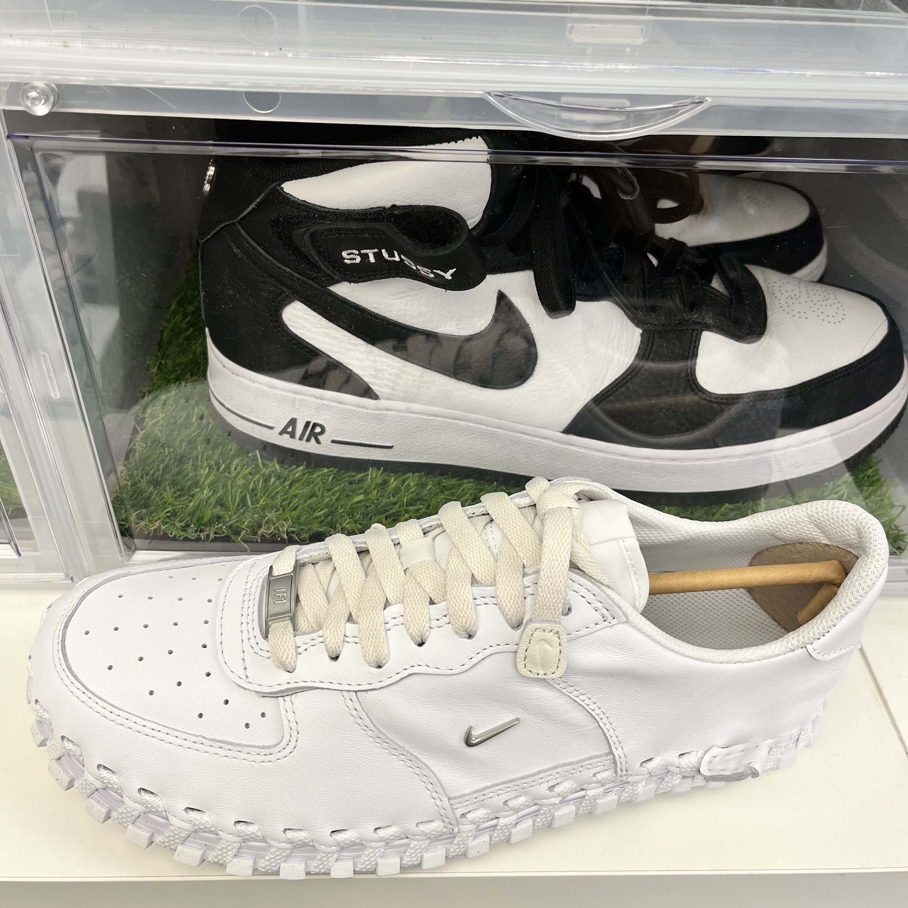 Nike x Jacquemus J Force 1 Low LX SP White 착용 스타일 - 3