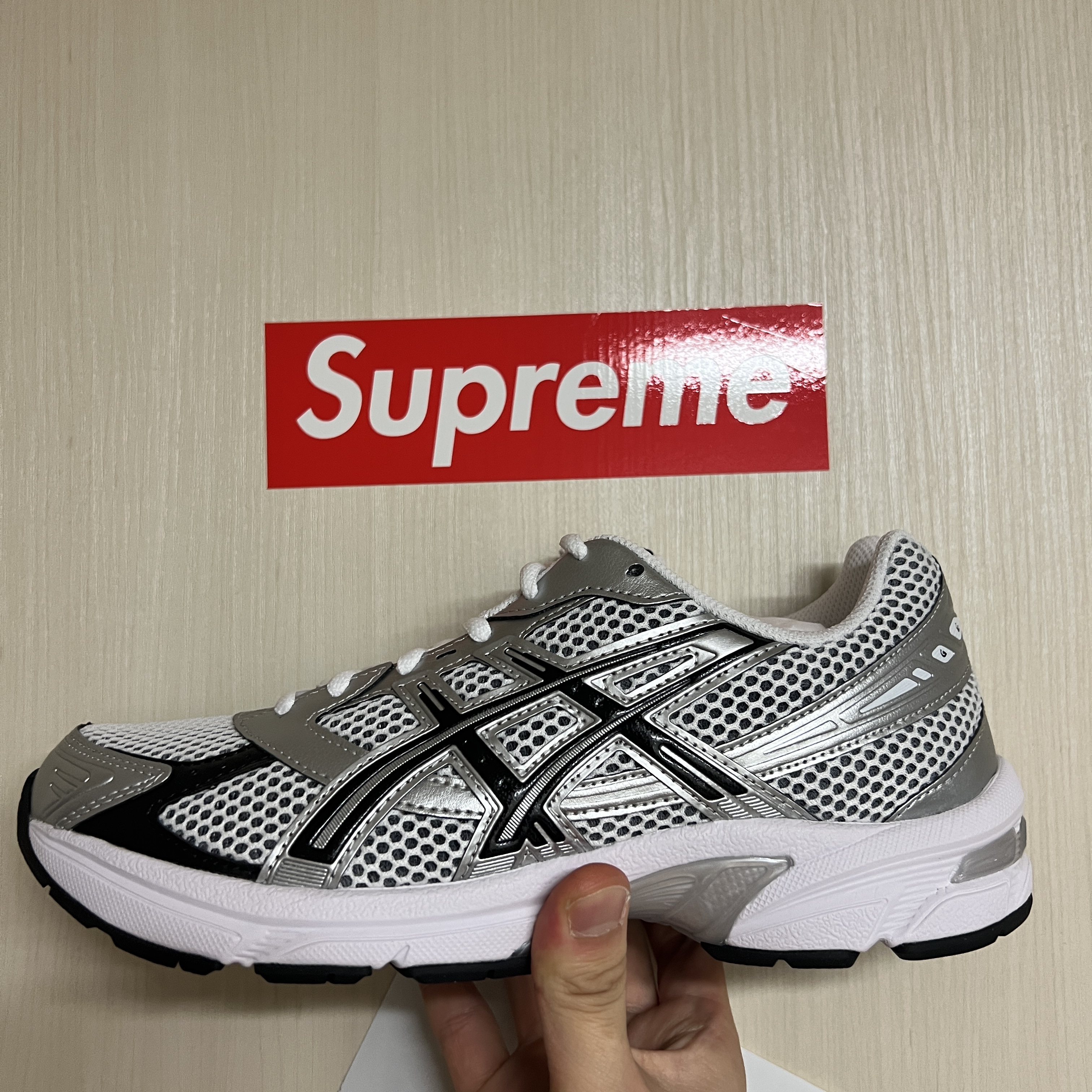 Asics Gel-1130 White Black 착용 스타일