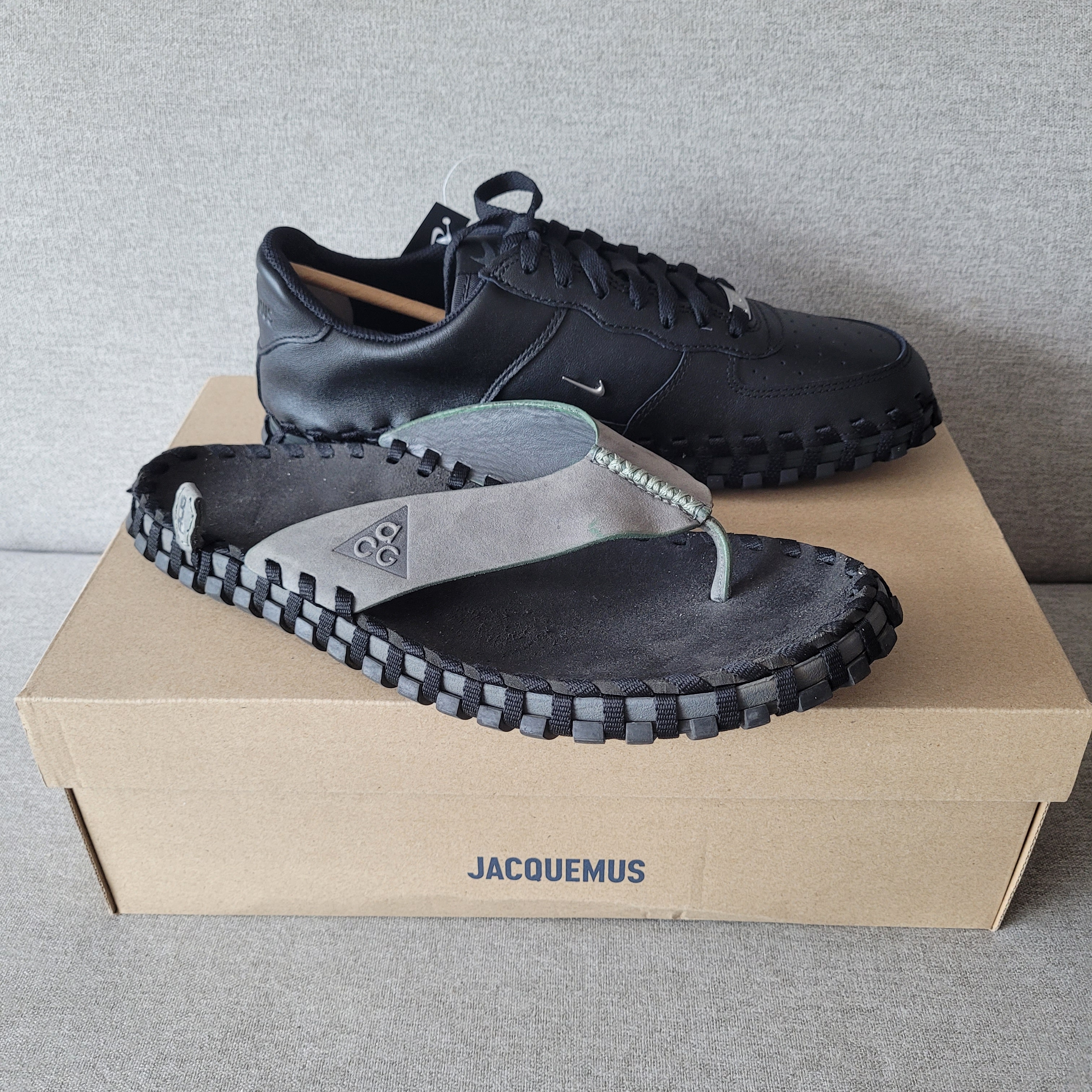 Nike x Jacquemus J Force 1 Low LX SP Black 착용 스타일 - 2