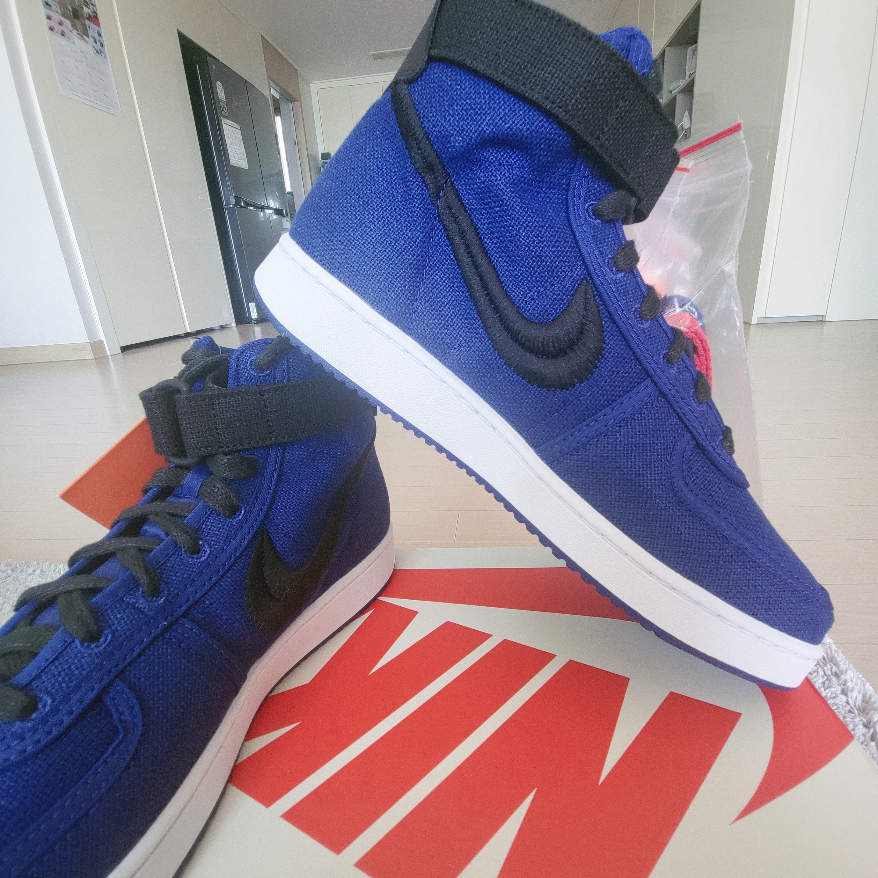 Nike x Stussy Vandal High Deep Royal Blue 착용 스타일 - 5