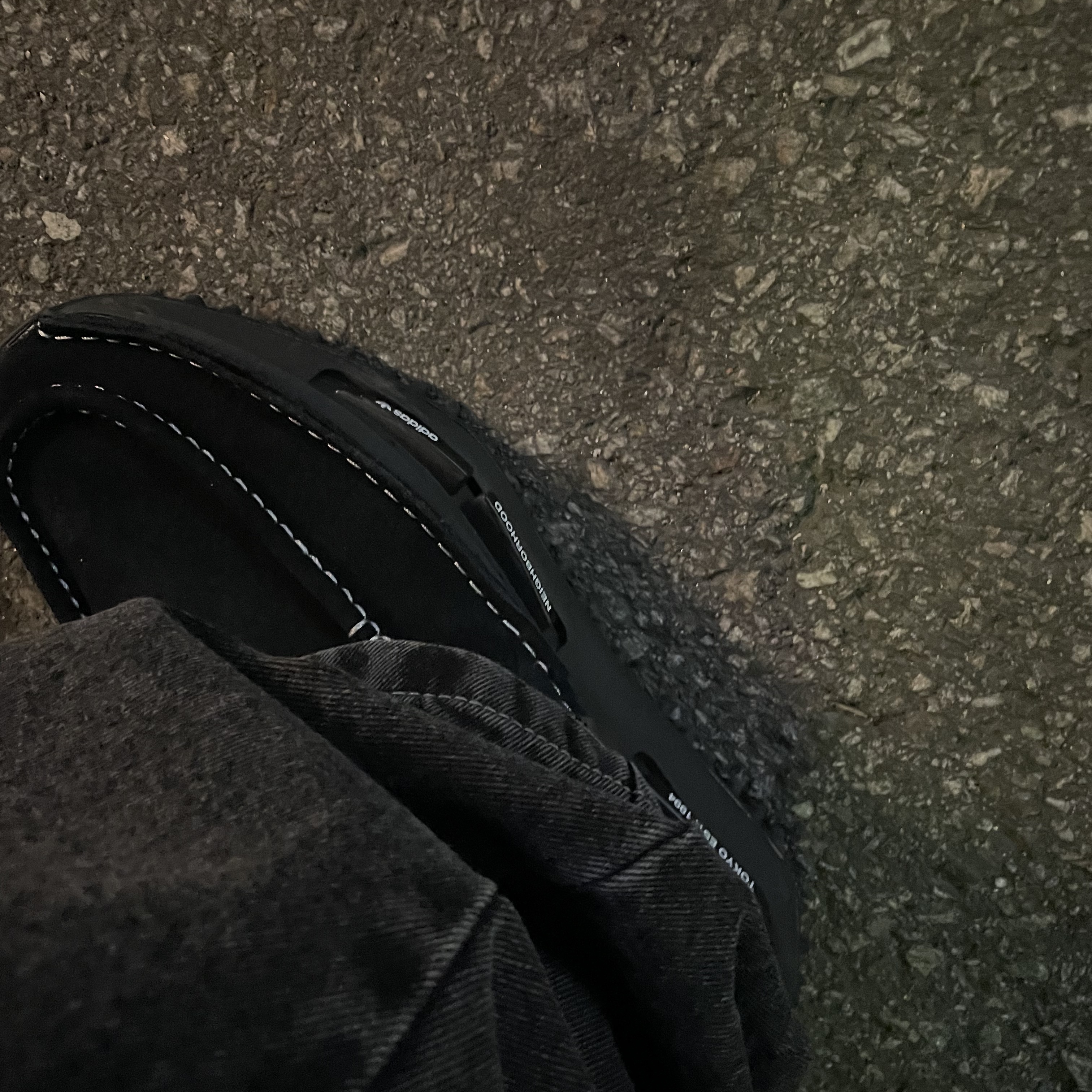 Adidas x Neighborhood NMD S1 Boots Core Black Cloud White 착용 스타일