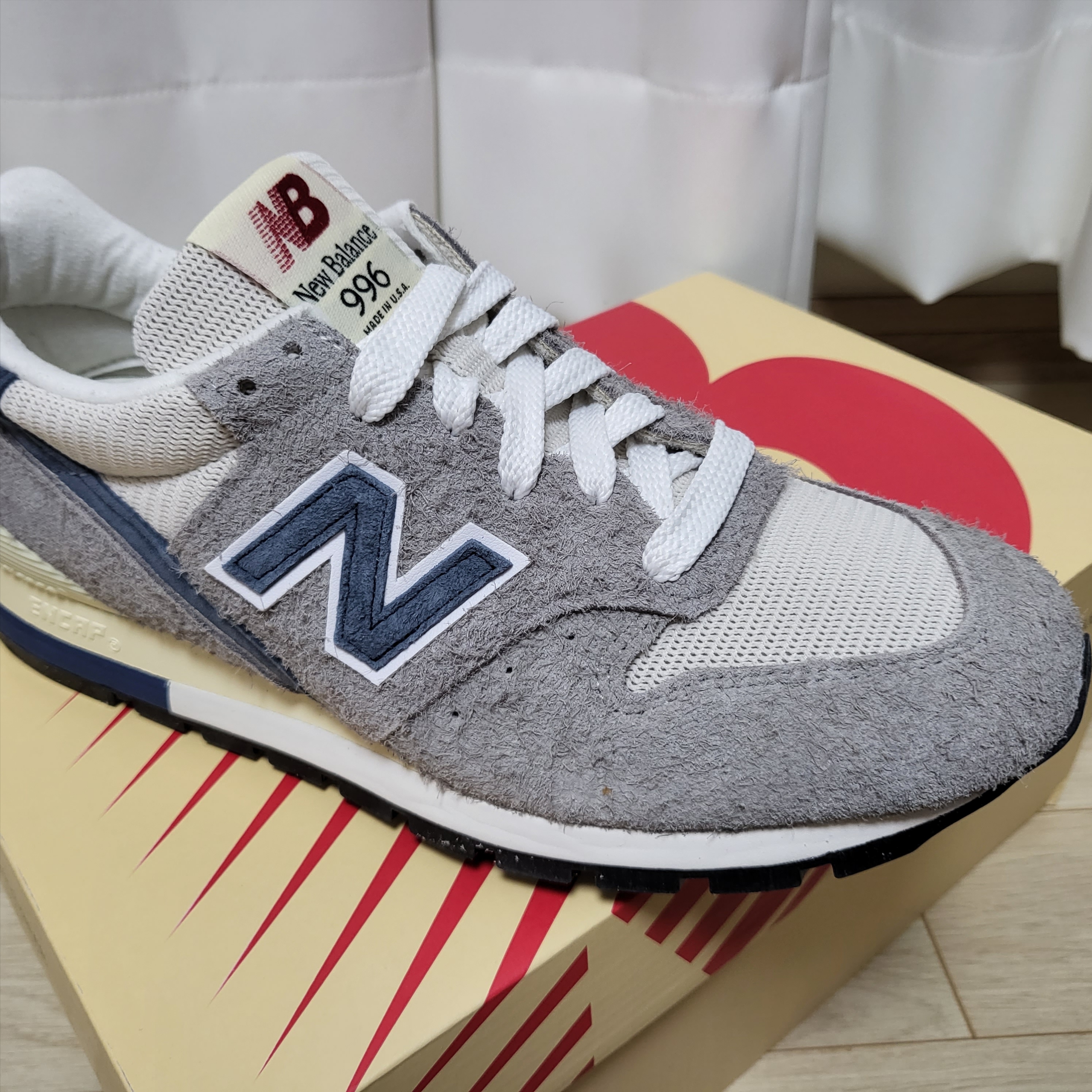 New Balance Made in USA 996 Marblehead Vintage Indigo 착용 스타일