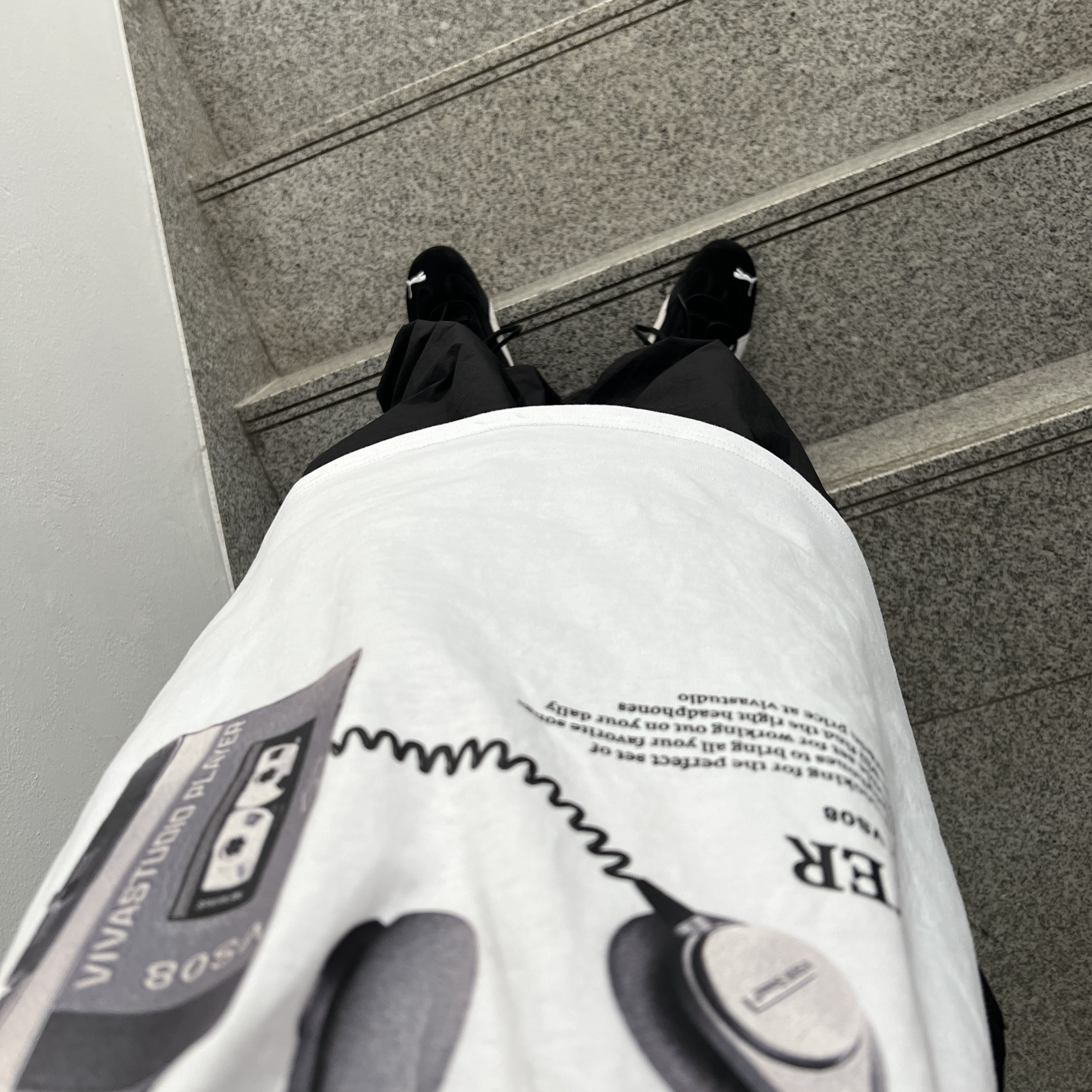 Puma Speedcat LS Black White 착용 스타일