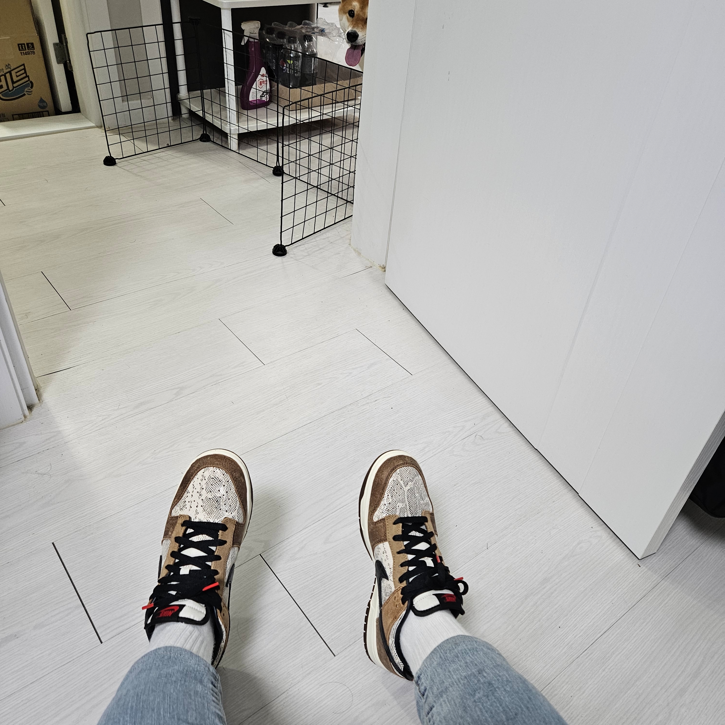 Nike Dunk Low PRM Head to Head 착용 스타일 - 2