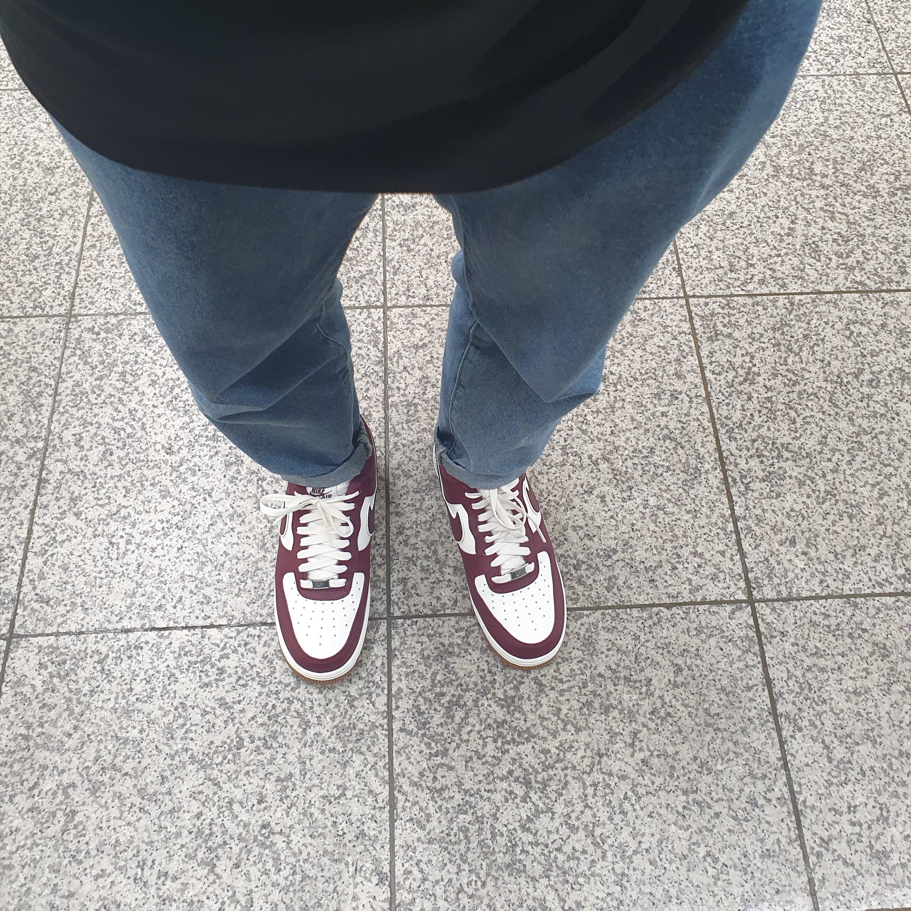 Nike Air Force 1 '07 LV8 Night Maroon ์ฐฉ์ฉ ์คํ์ผ - 3