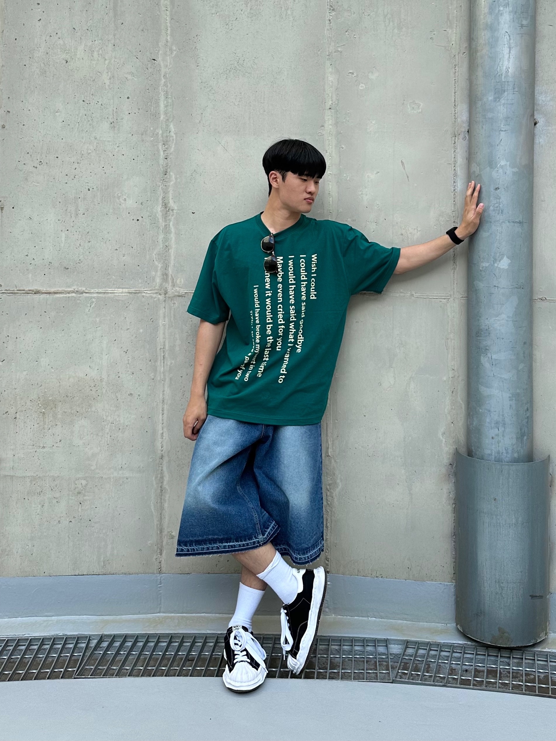 Maison Mihara Yasuhiro Blakey OG Sole Canvas Low-top Sneakers Black White 착용 스타일 - 1