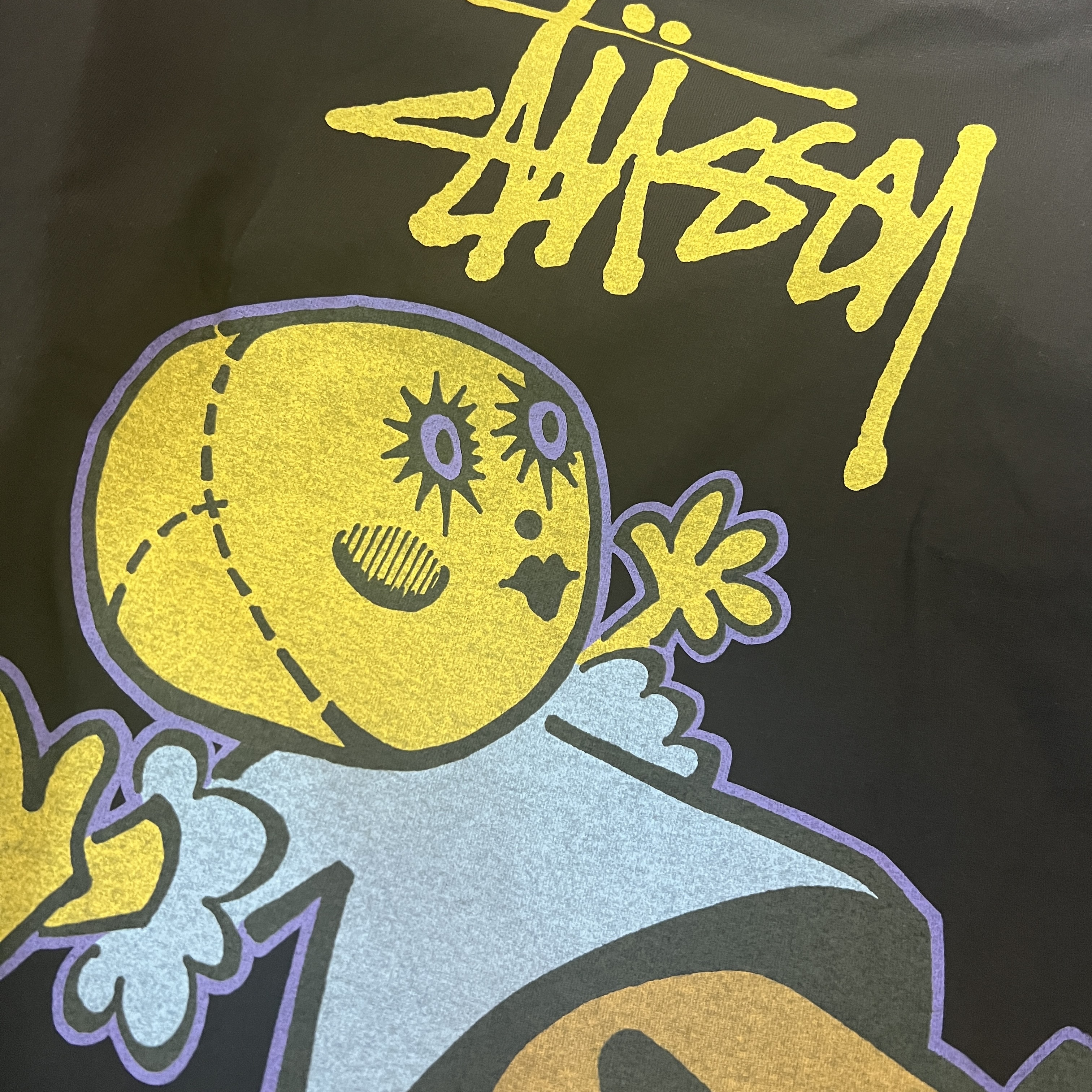 Stussy Dollie Pigment Dyed T-Shirt Black 착용 스타일