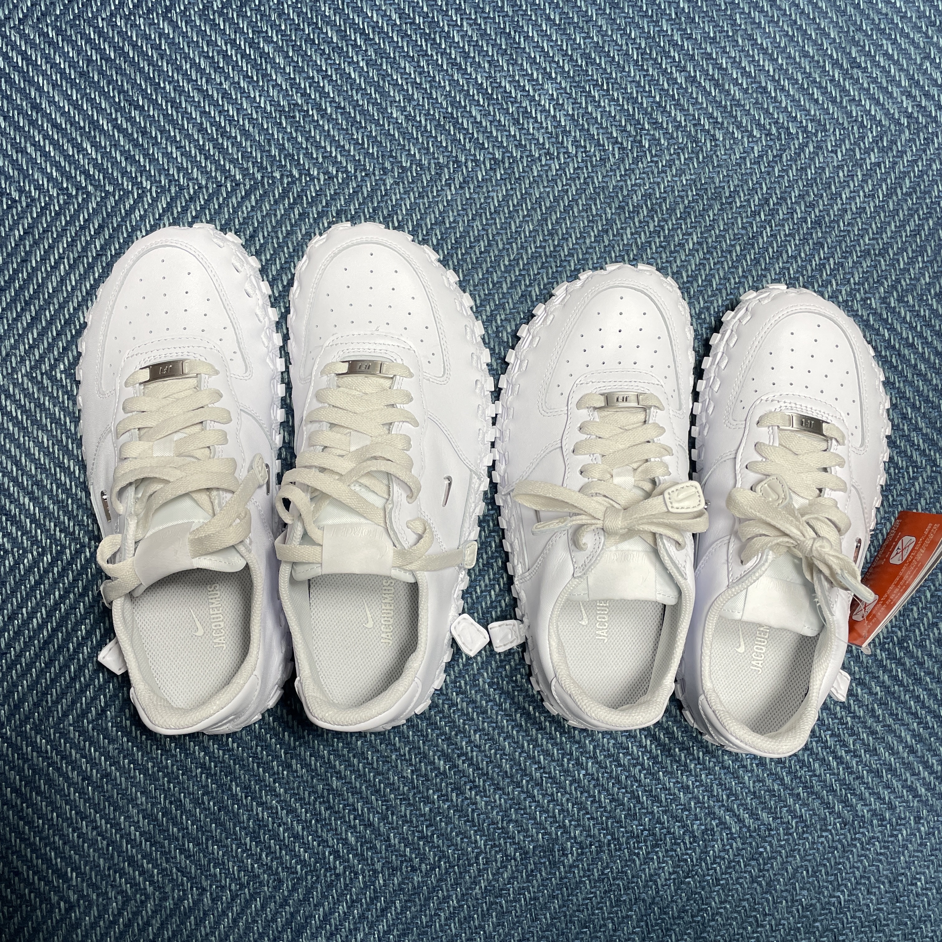 Nike x Jacquemus J Force 1 Low LX SP White 착용 스타일 - 5