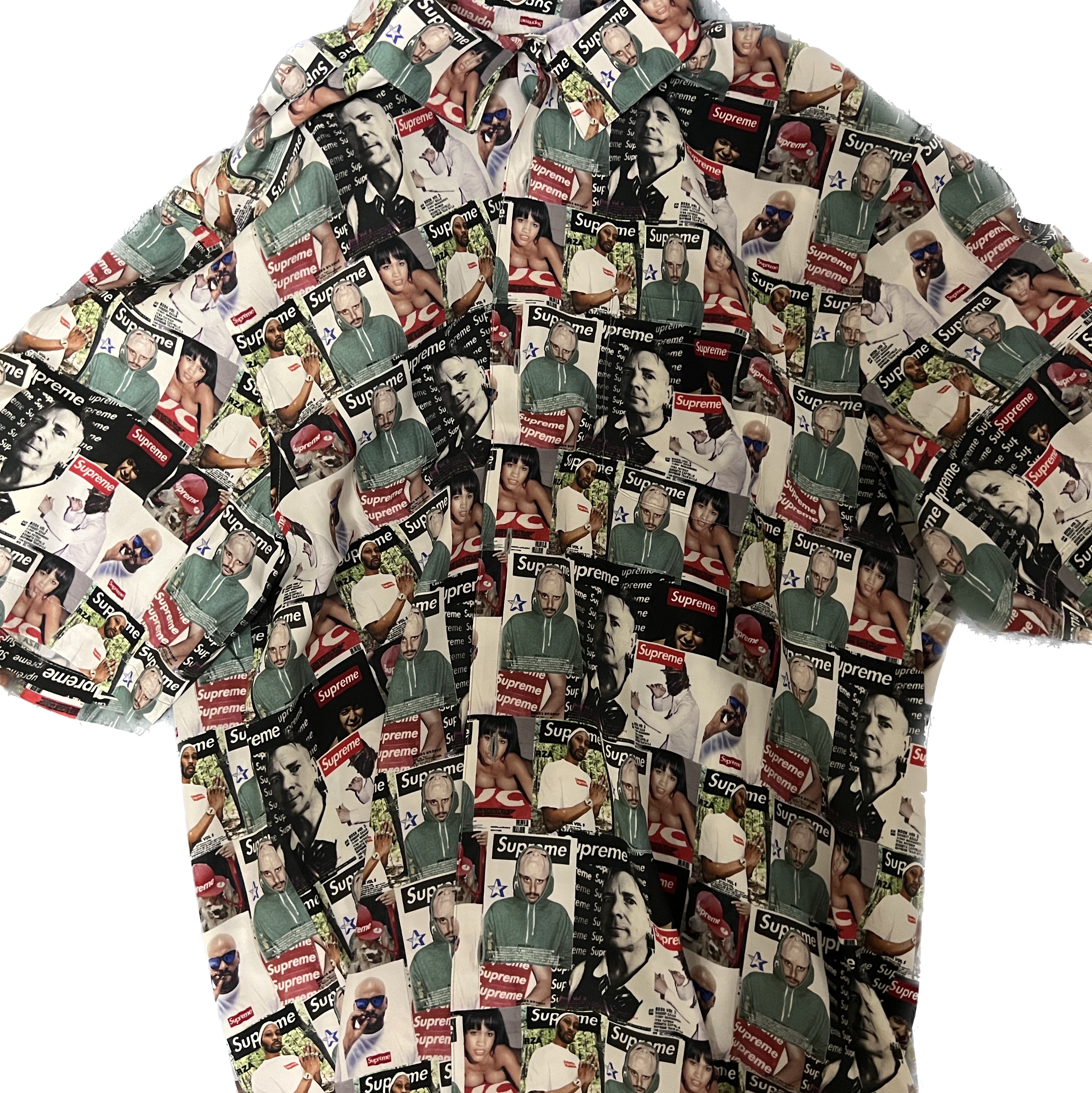 Supreme Magazine S/S Shirt Multicolor - 23SS 착용 스타일