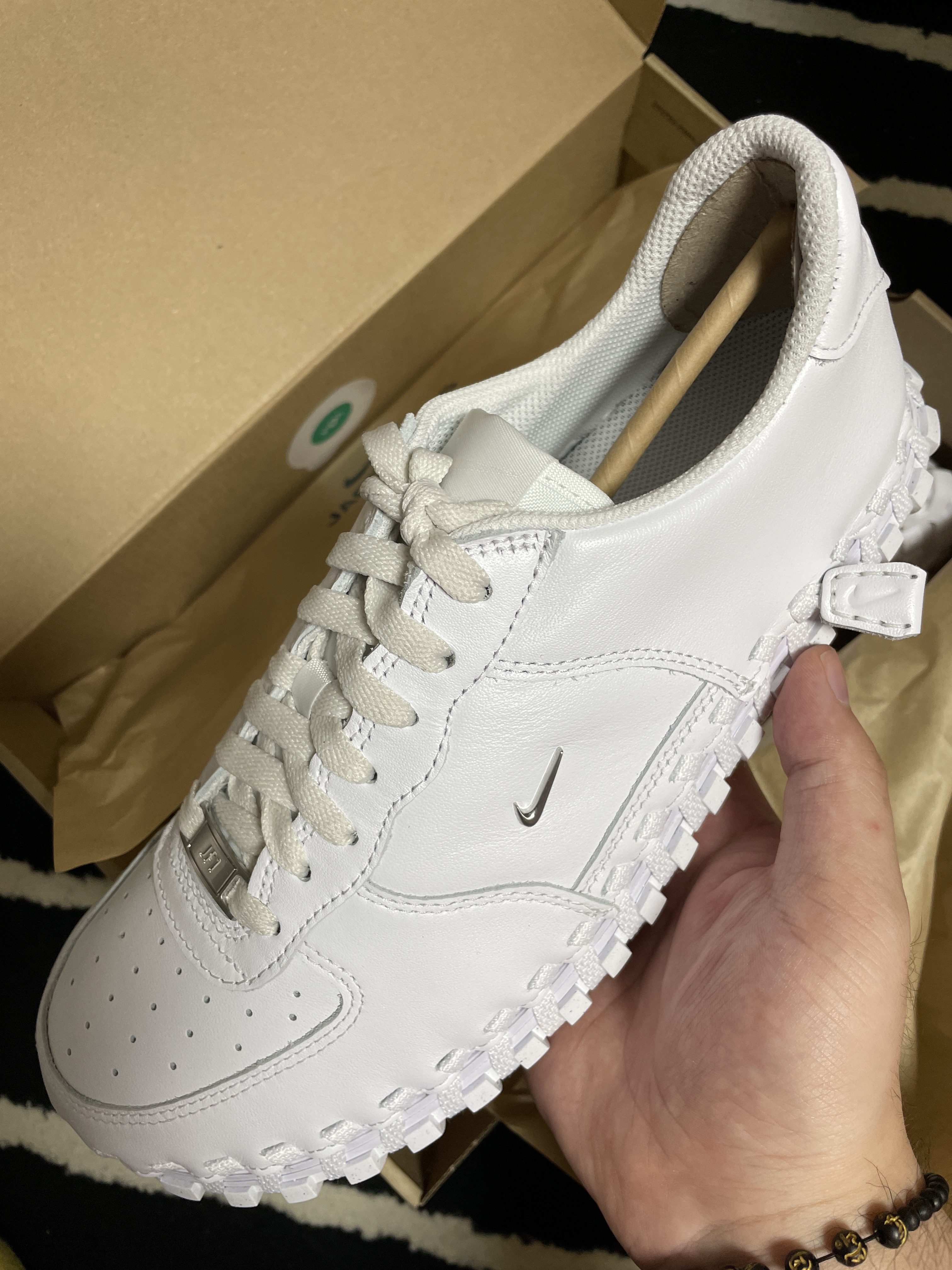 Nike x Jacquemus J Force 1 Low LX SP White 착용 스타일