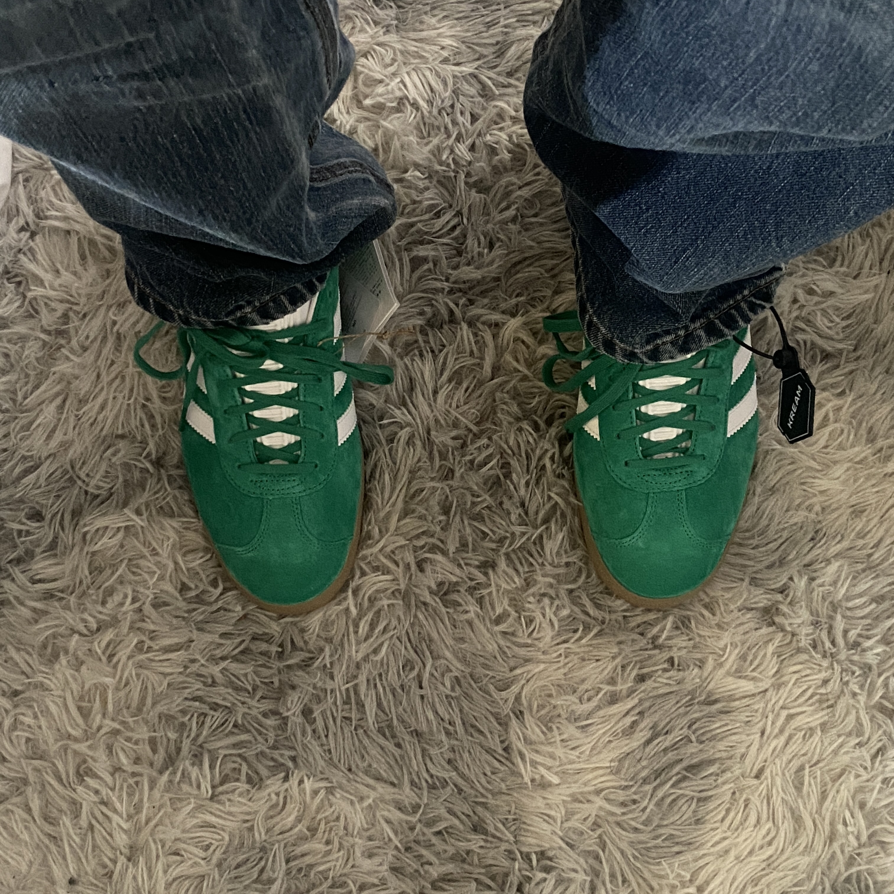 Adidas Gazelle Court Green Cloud White 착용 스타일 - 1