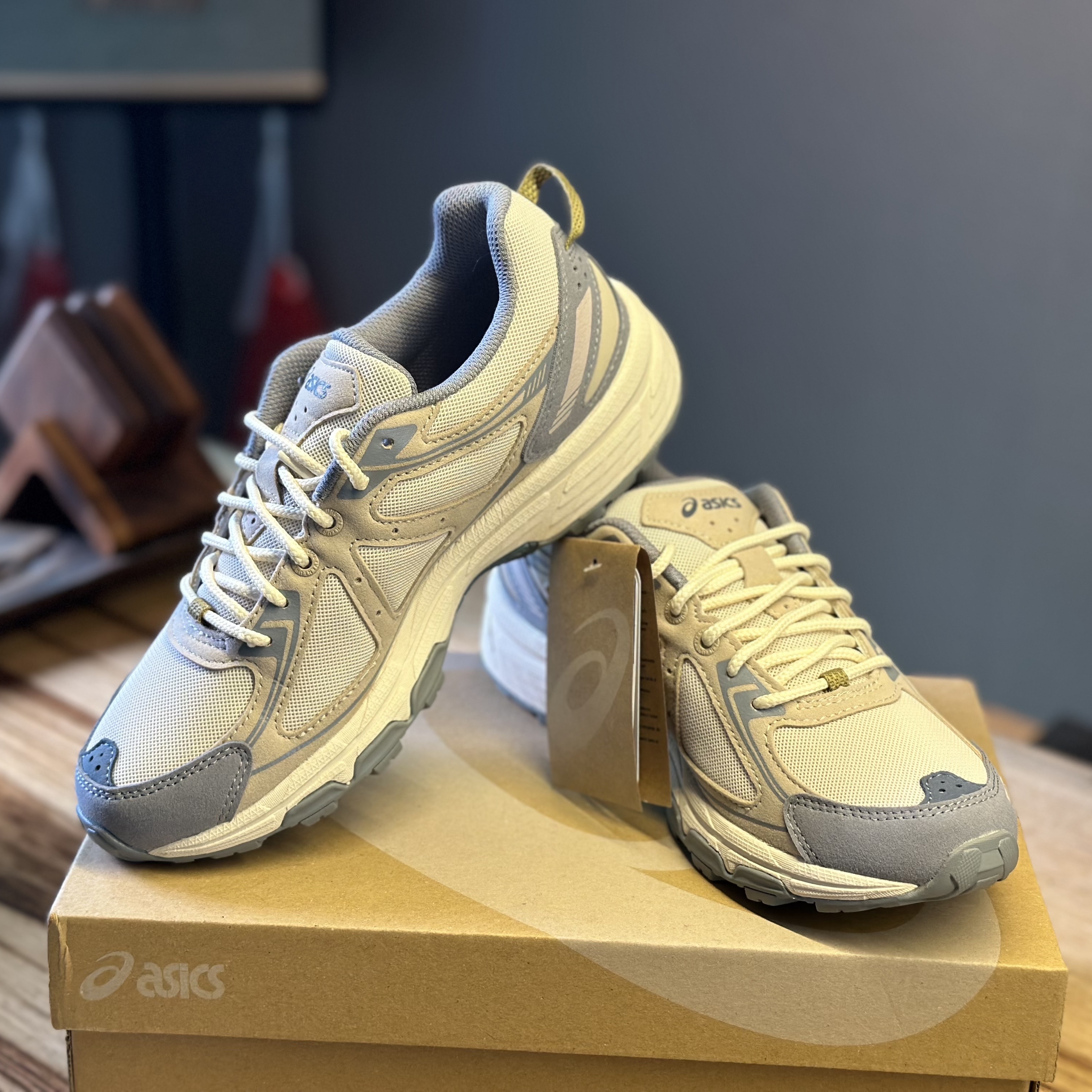 Asics Gel-Venture 6 SPS Birch Ironclad 착용 스타일 - 1