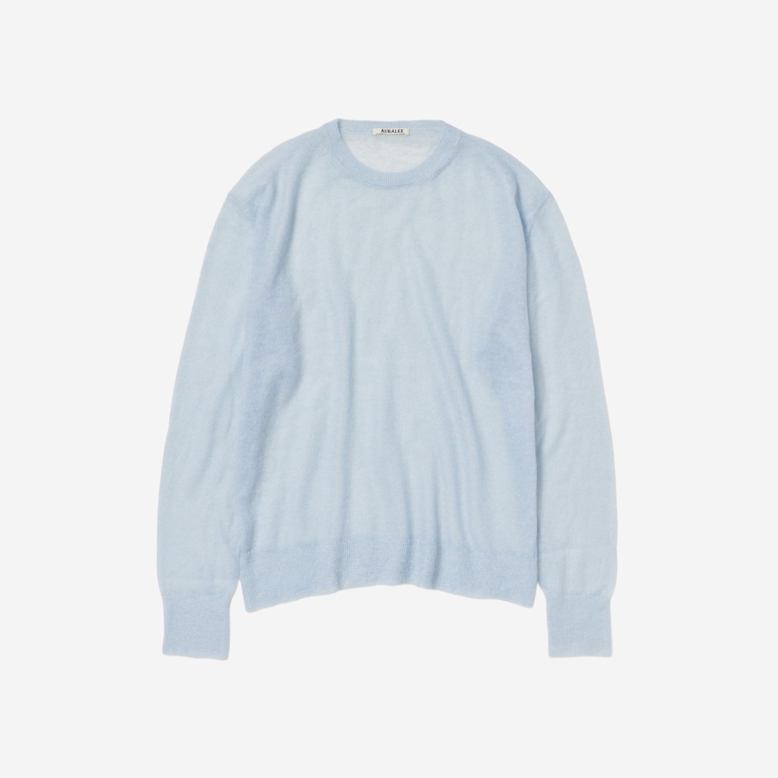 Auralee Kid Mohair Sheer Knit Pullover Light Blue - 23SS 상세 이미지 1