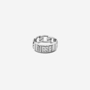 Diesel Dx1347 Stainless Steel Band Ring Silver