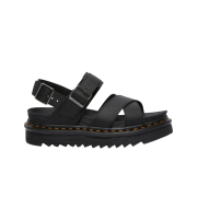 (W) Dr. Martens Voss II Hydro Leather Strap Sandal Black