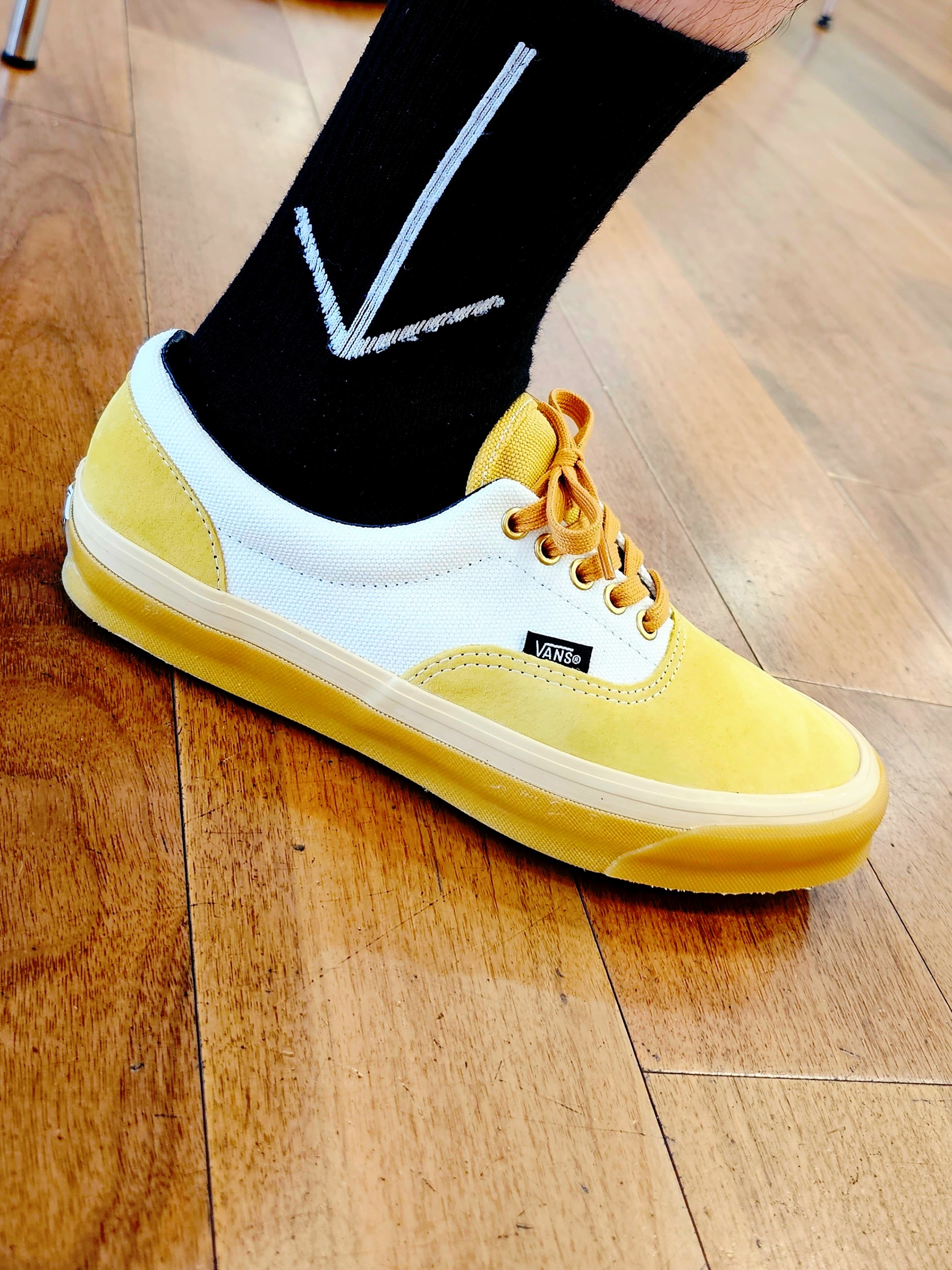 Vans Vault OG Era LX Table Scraps Brown 착용 스타일 - 1