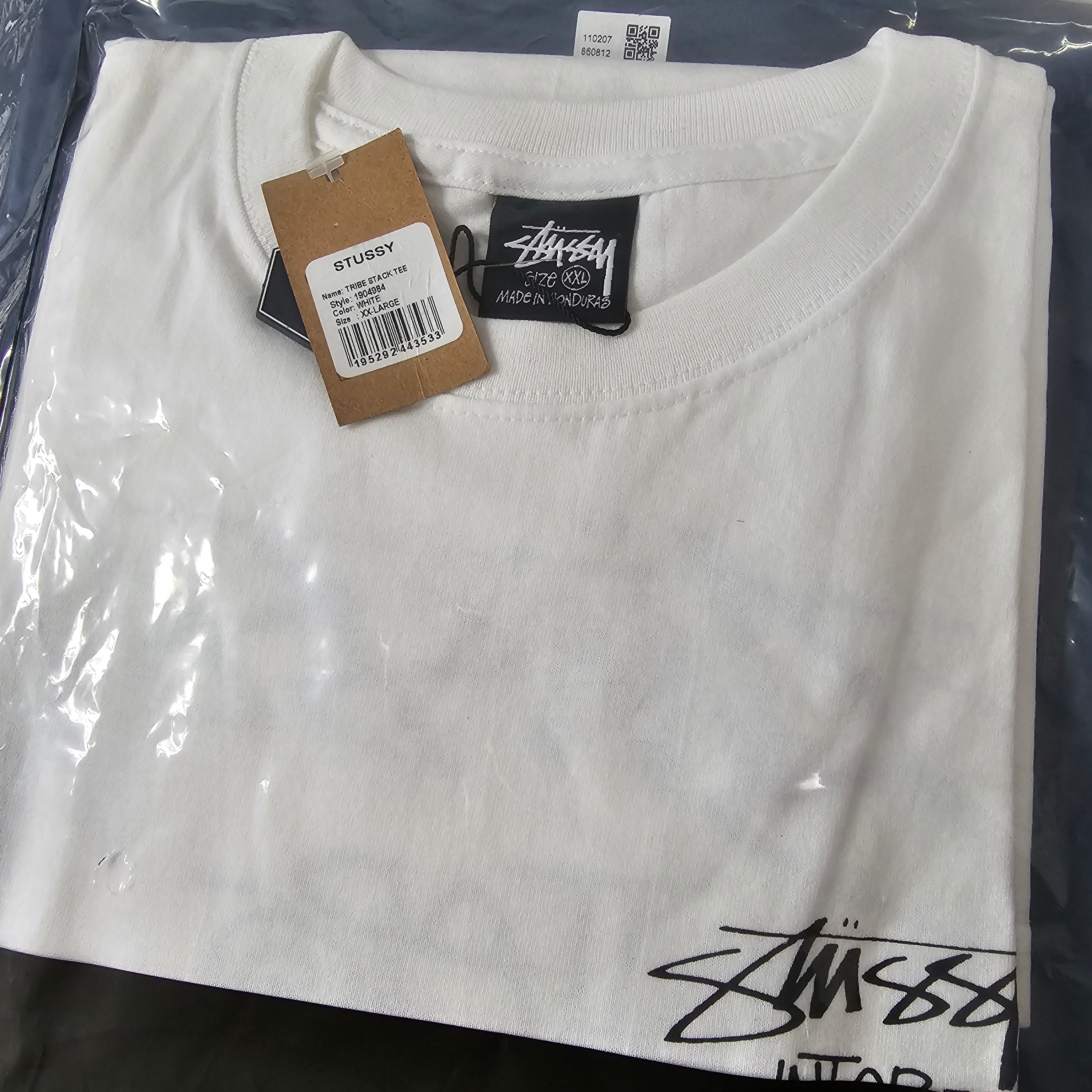Stussy Tribe Stack T-Shirt White 착용 스타일