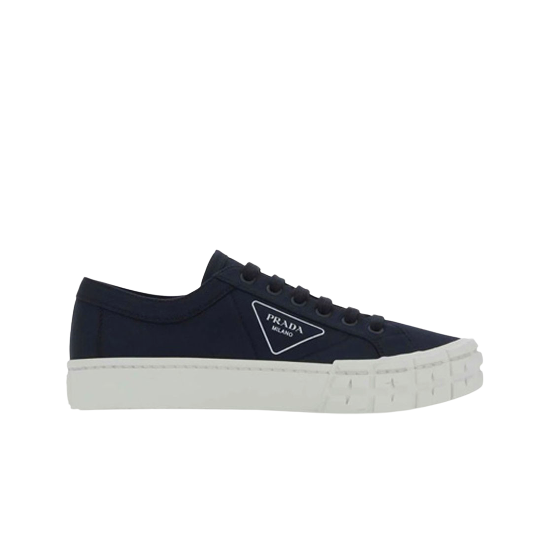 프라다 개버딘 패브릭 스니커즈 네이비(Prada Gabardine Fabric Sneakers Navy) - 1