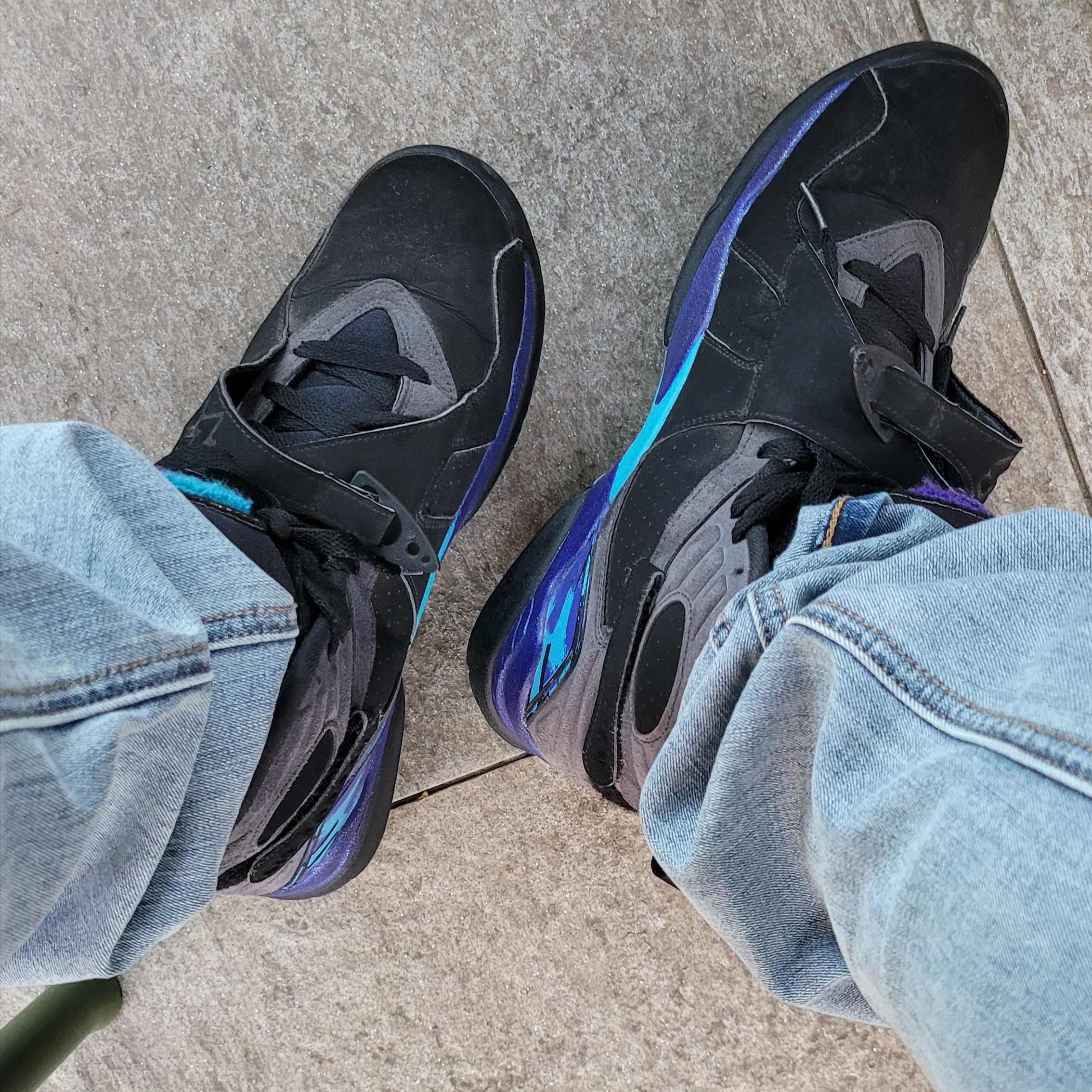 Jordan 8 Retro Aqua 2015 착용 스타일
