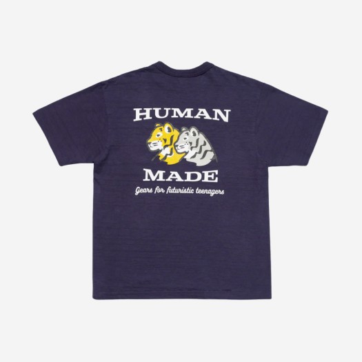 휴먼 메이드 포켓 티셔츠 네이비