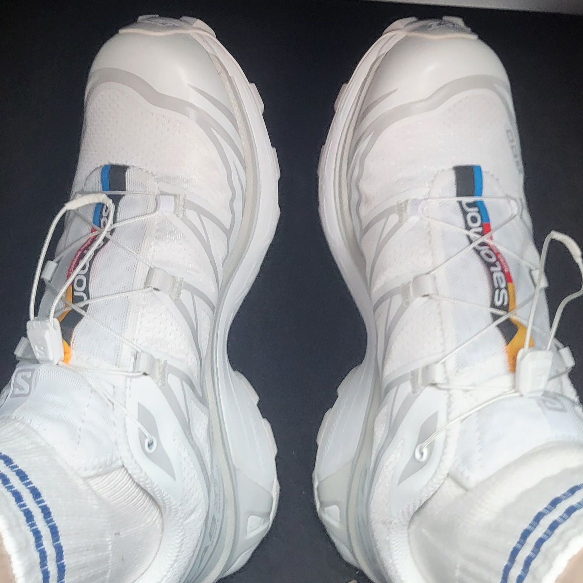 Salomon XT-6 ADV White 착용 스타일