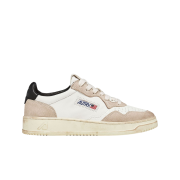 Autry Medalist Low Leather Suede Sneakers Beige Black