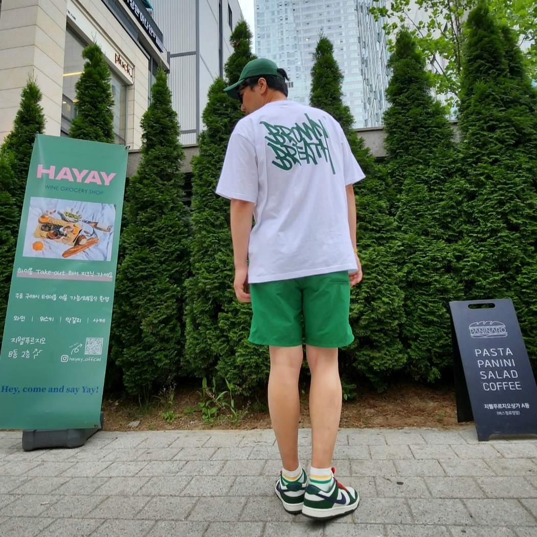 (W) Nike Dunk Low Gorge Green 착용 스타일