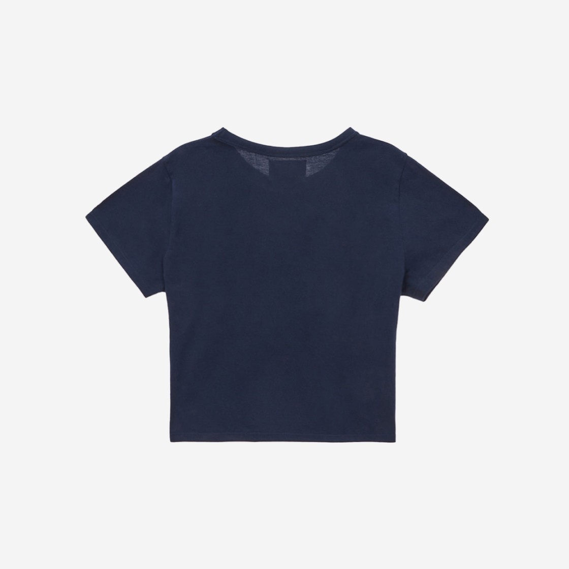 (W) Matin Kim Logo Crop Top Navy 상세 이미지 2