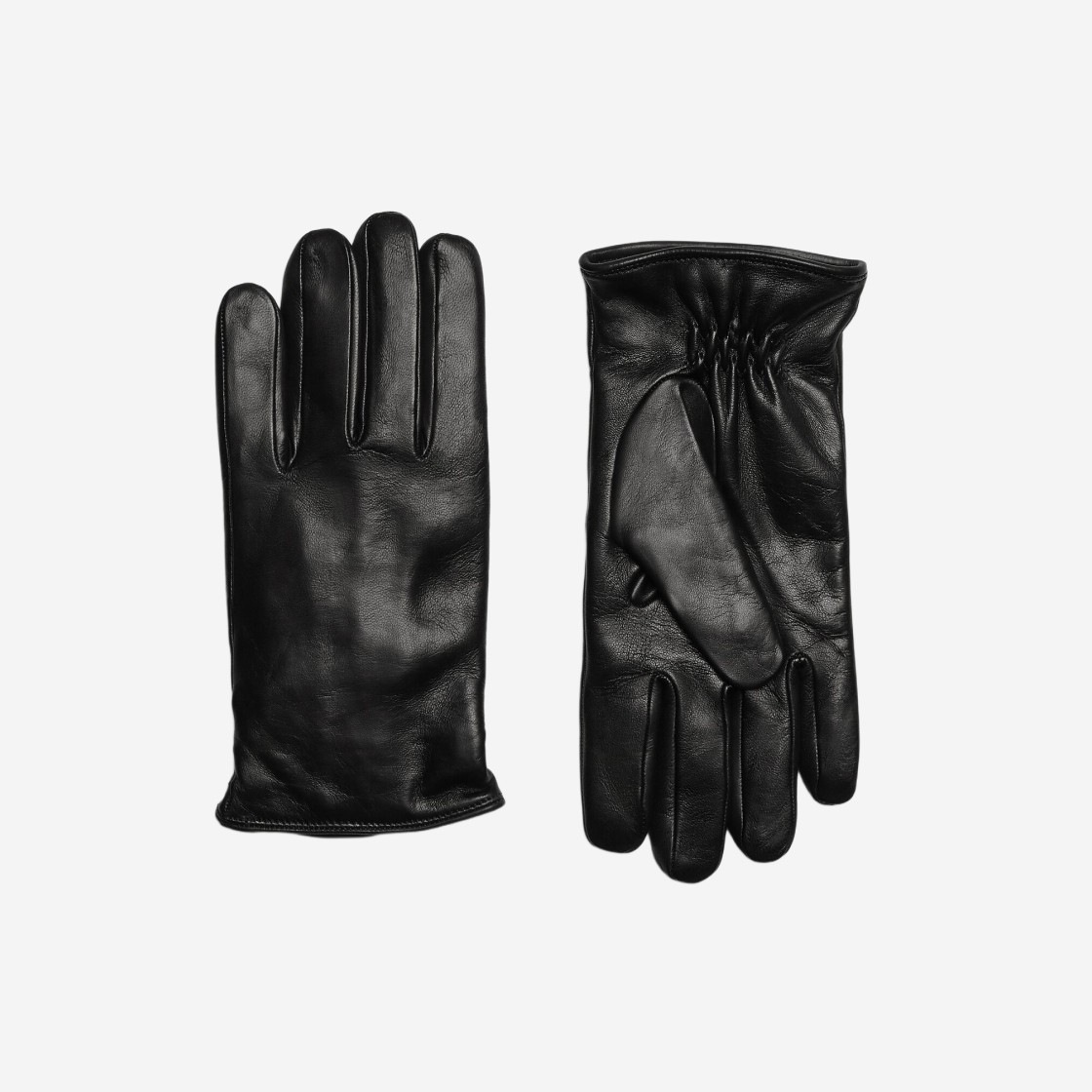 Bottega Veneta Nappa Leather Gloves Black 상세 이미지 1