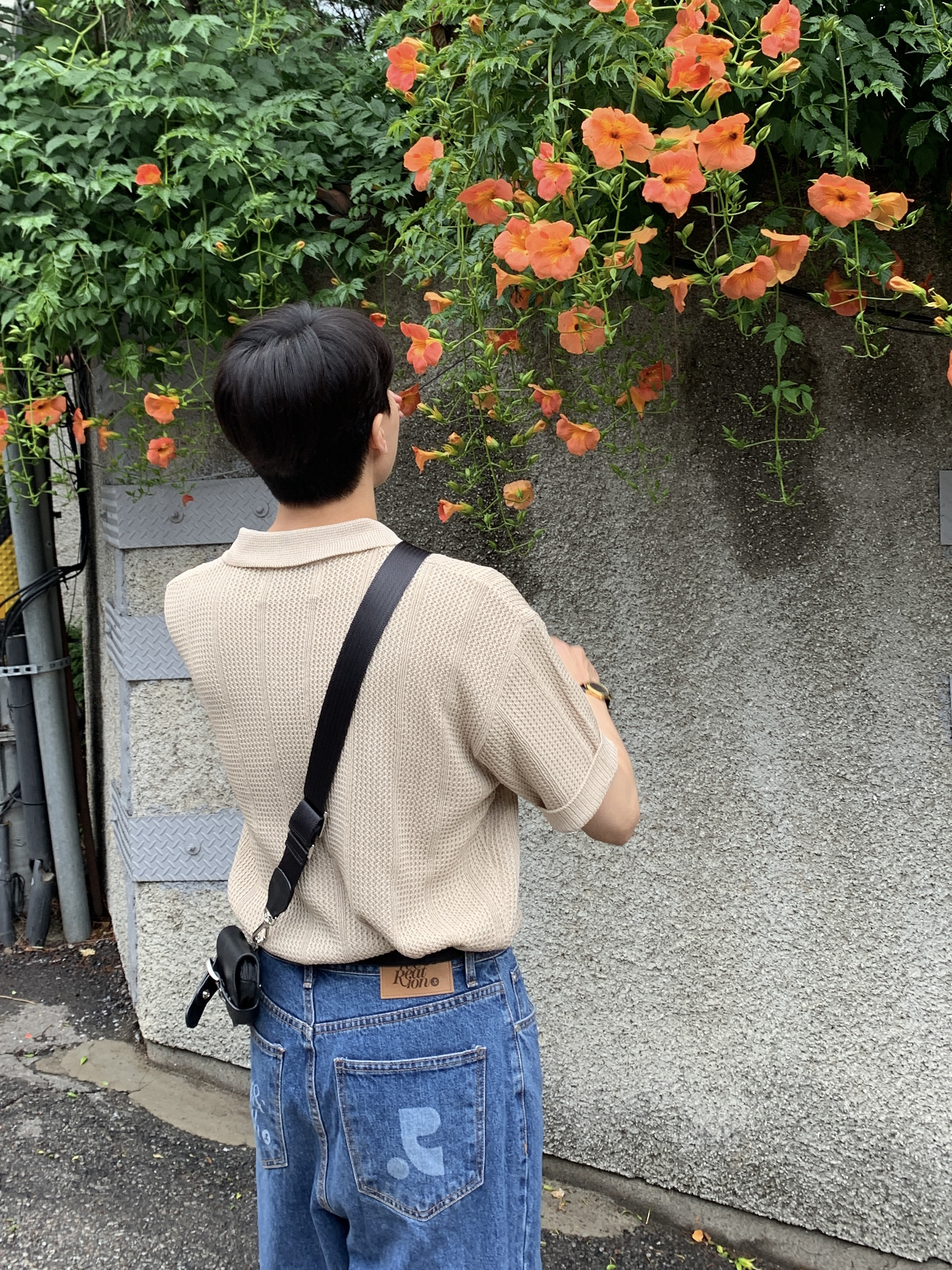 Our Legacy Belt 2cm Leather Black, Colecole New Wave Brown 착용 스타일 - 2