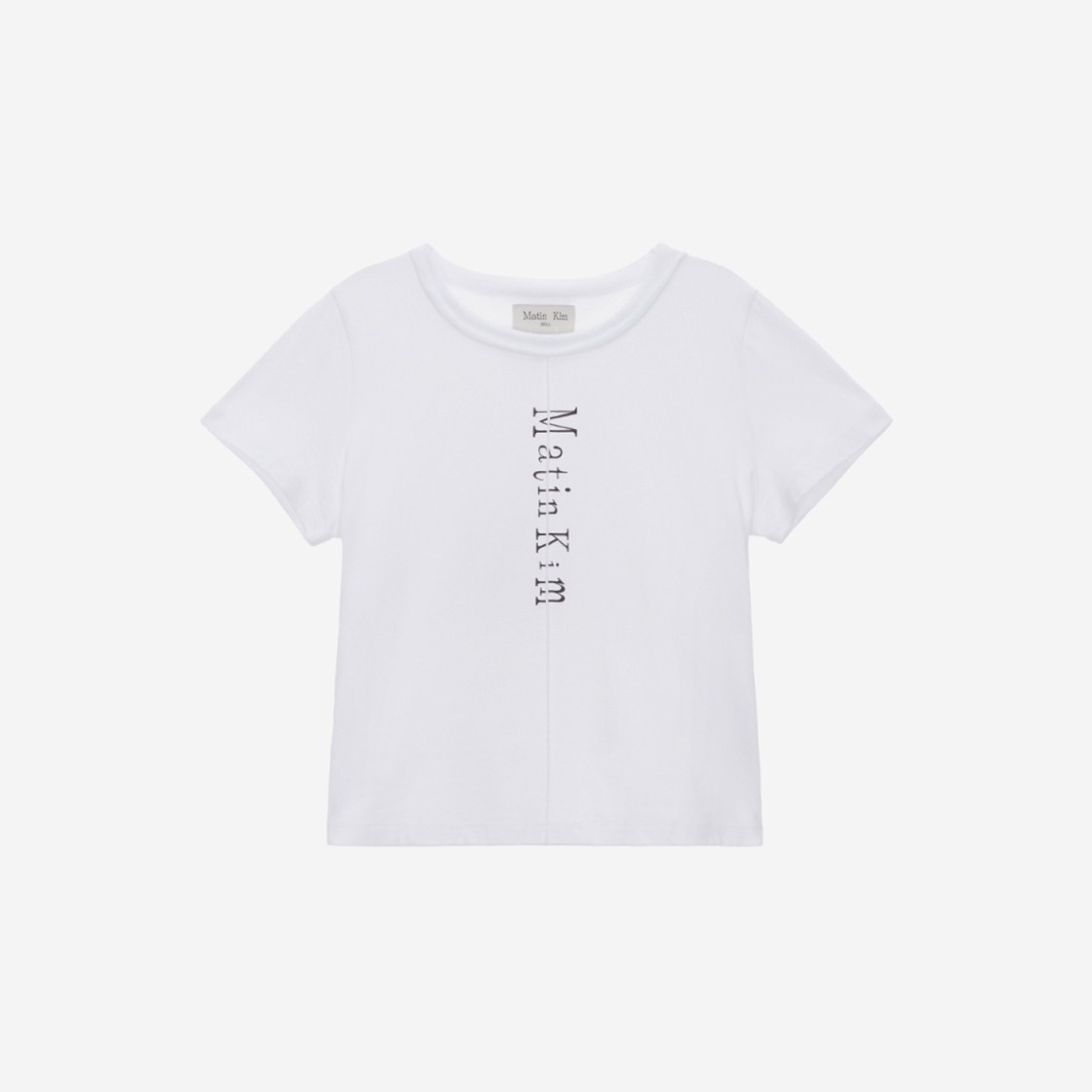 (W) Matin Kim Pintuck Crop Top White 상세 이미지 1