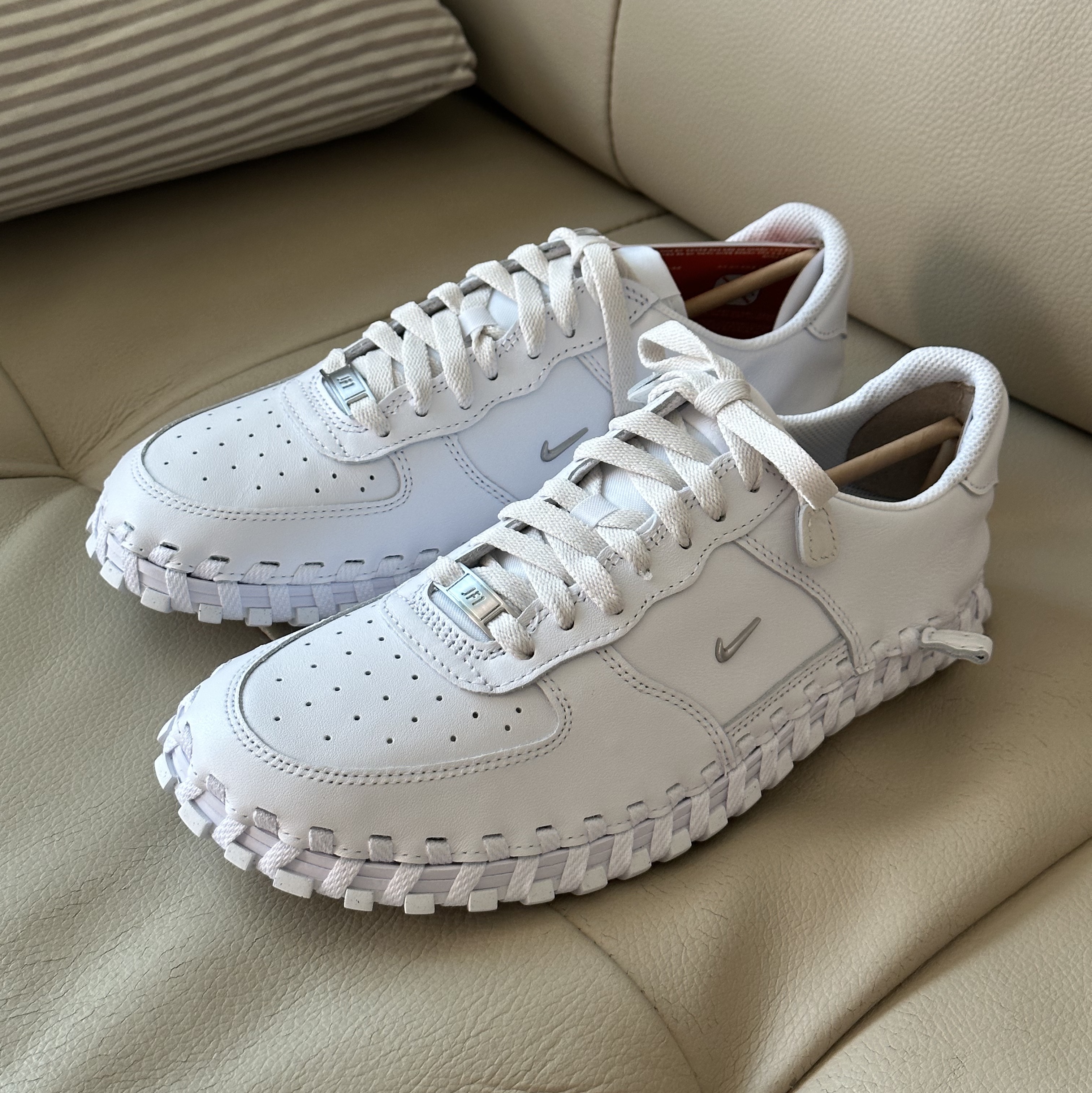 Nike x Jacquemus J Force 1 Low LX SP White 착용 스타일