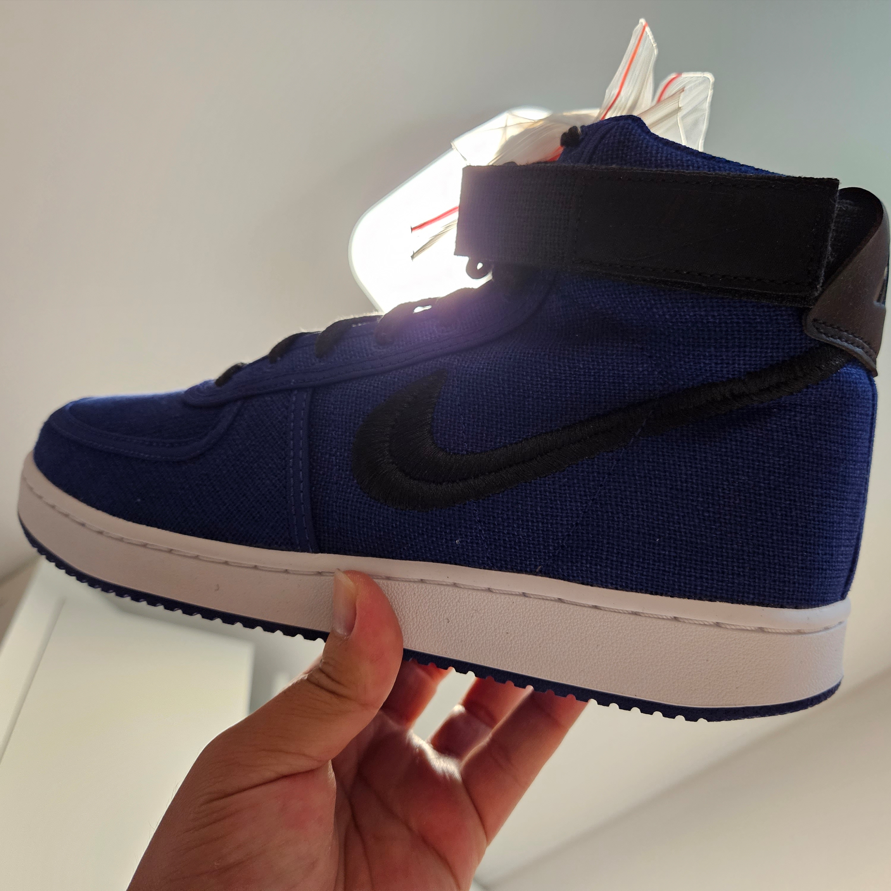 Nike x Stussy Vandal High Deep Royal Blue 착용 스타일