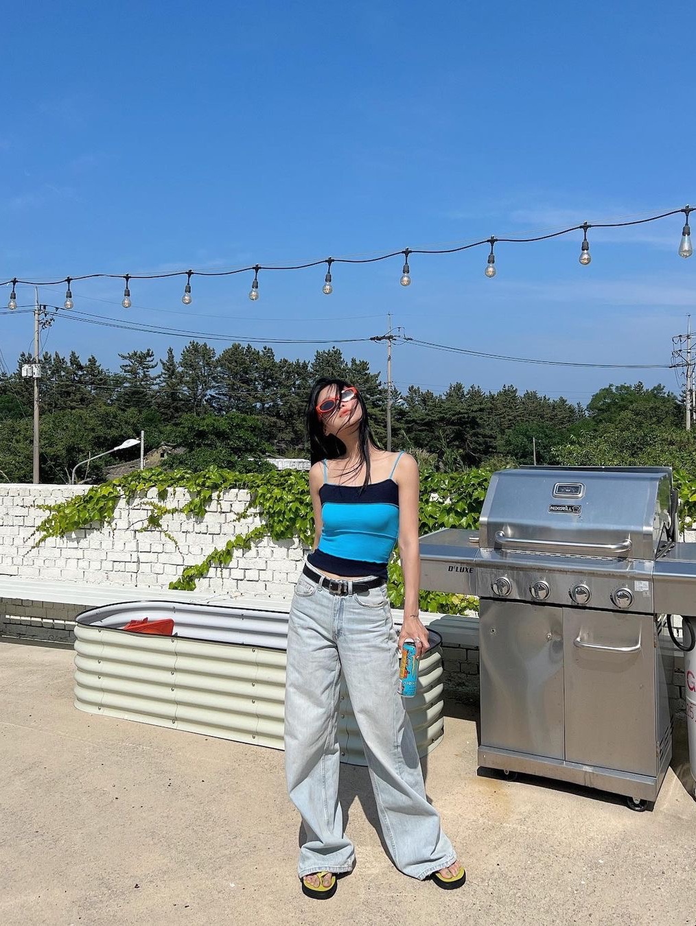 Pepper Pepper Women Fourth Tier Sleeveless Blue, Pepper Pepper Women Fourth Tier Sleeveless Purple 착용 스타일 - 1