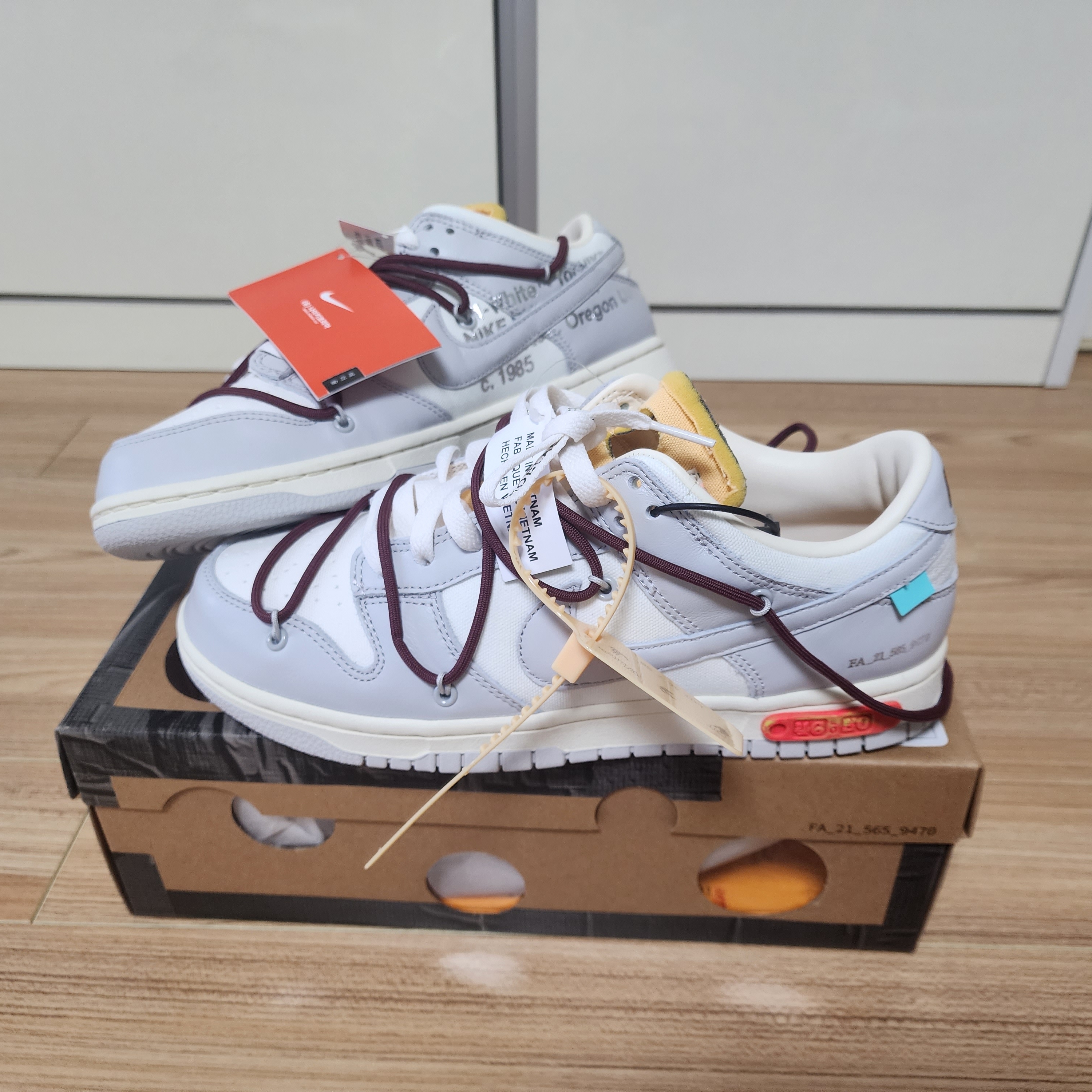 Nike x Off-White Dunk Low The 50 - Lot 46 착용 스타일