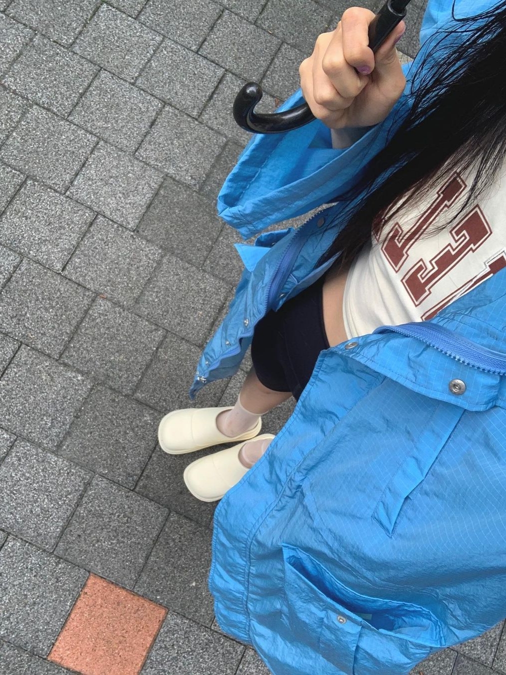 (W) Rockfishweatherwear Hayden Clog White 착용 스타일