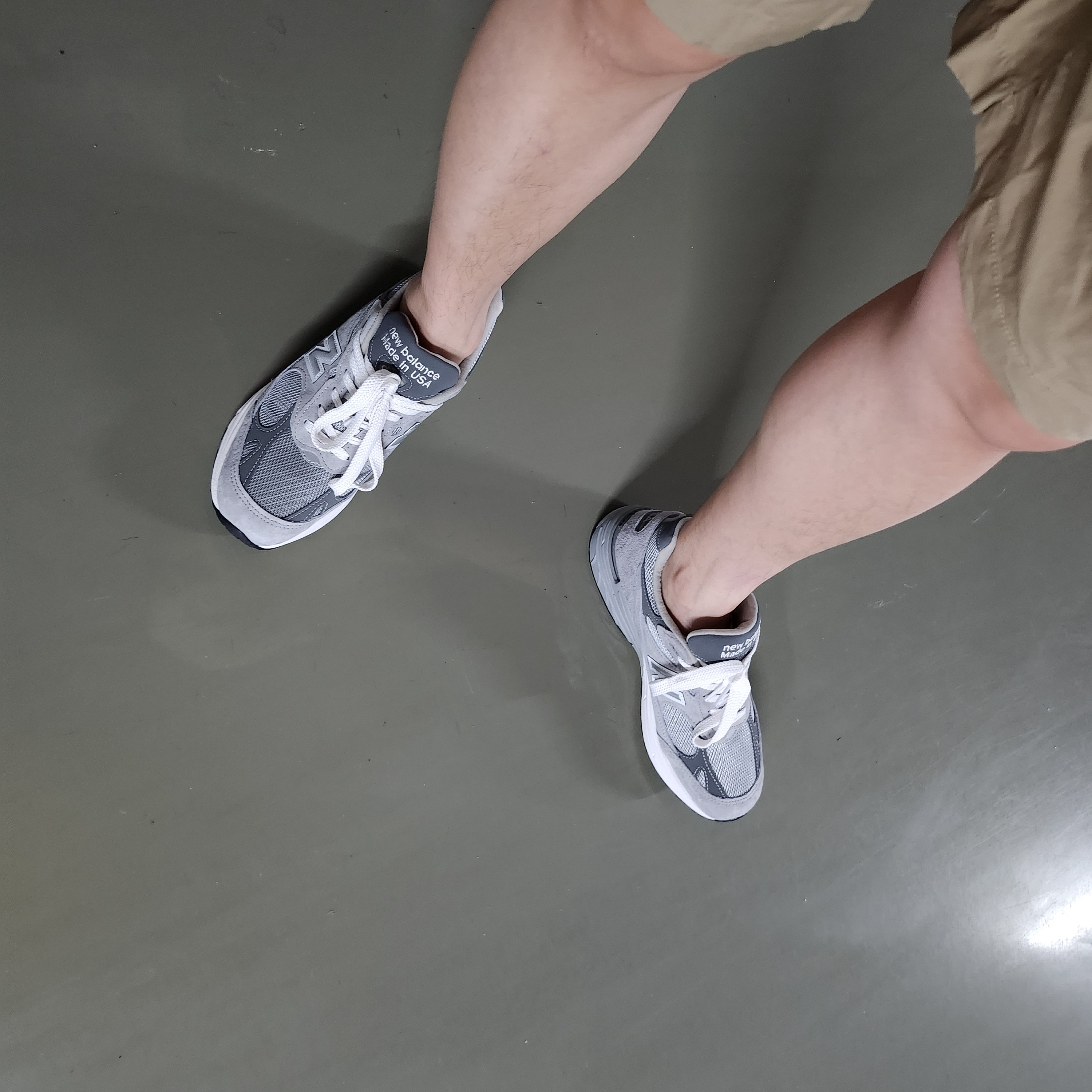 New Balance 993 Made in USA Grey - D Standard 착용 스타일