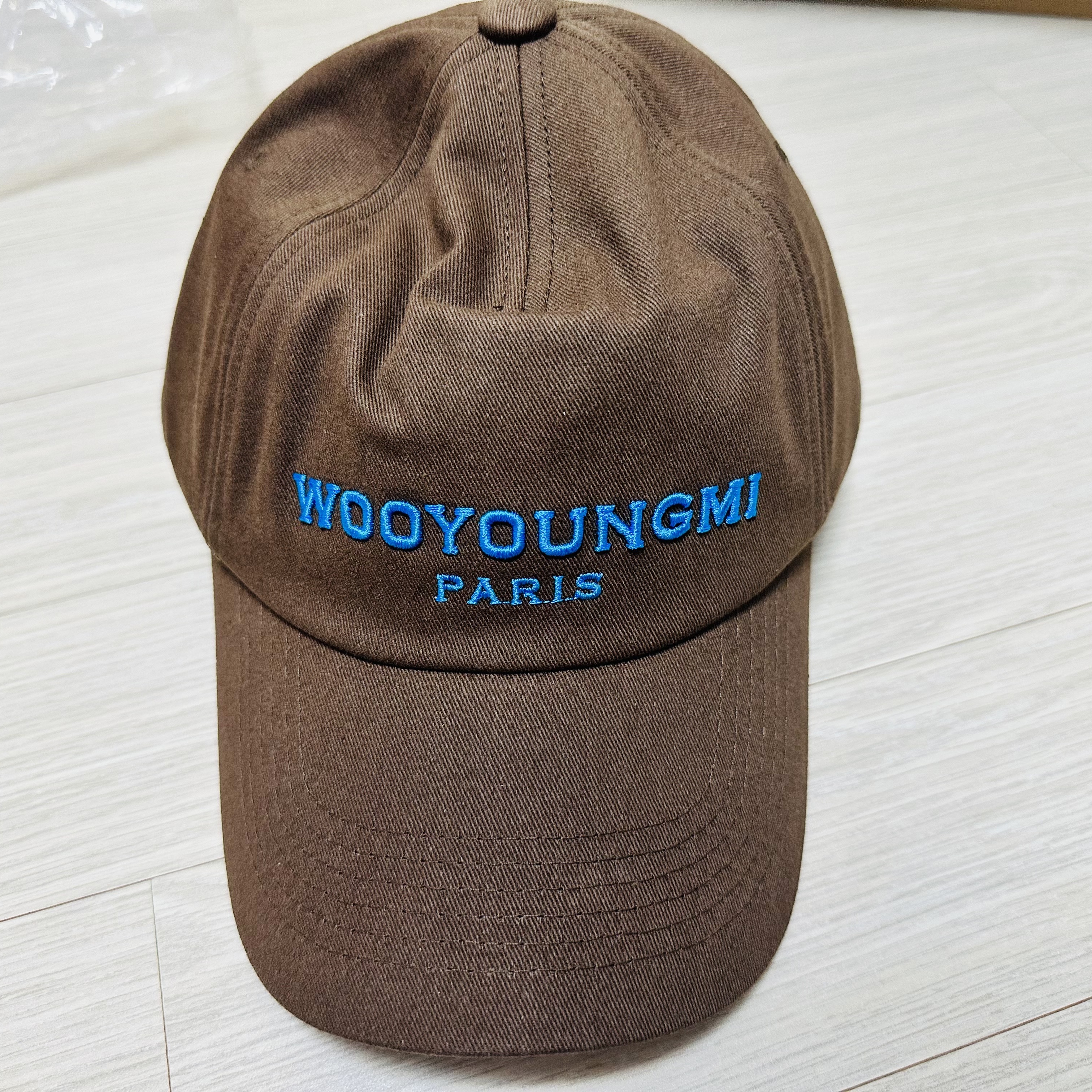 Wooyoungmi Embroidered Ball Cap Brown - 23SS 착용 스타일