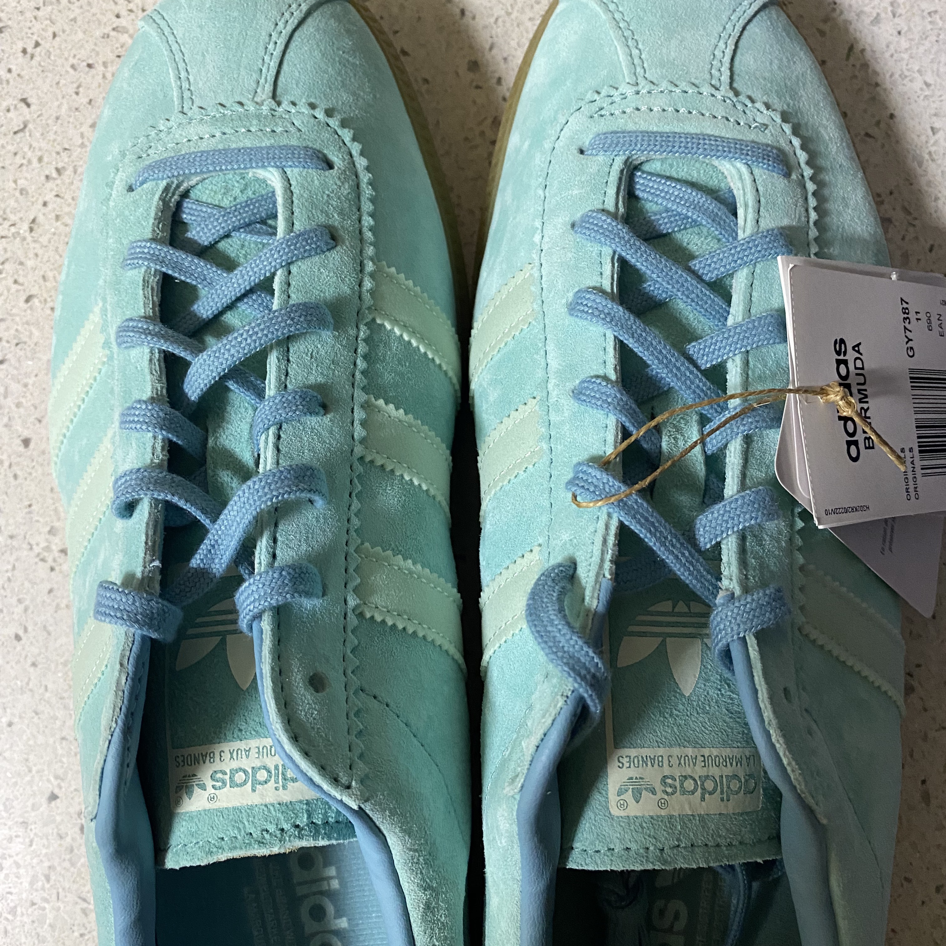 Adidas Bermuda Easy Mint 착용 스타일 - 2