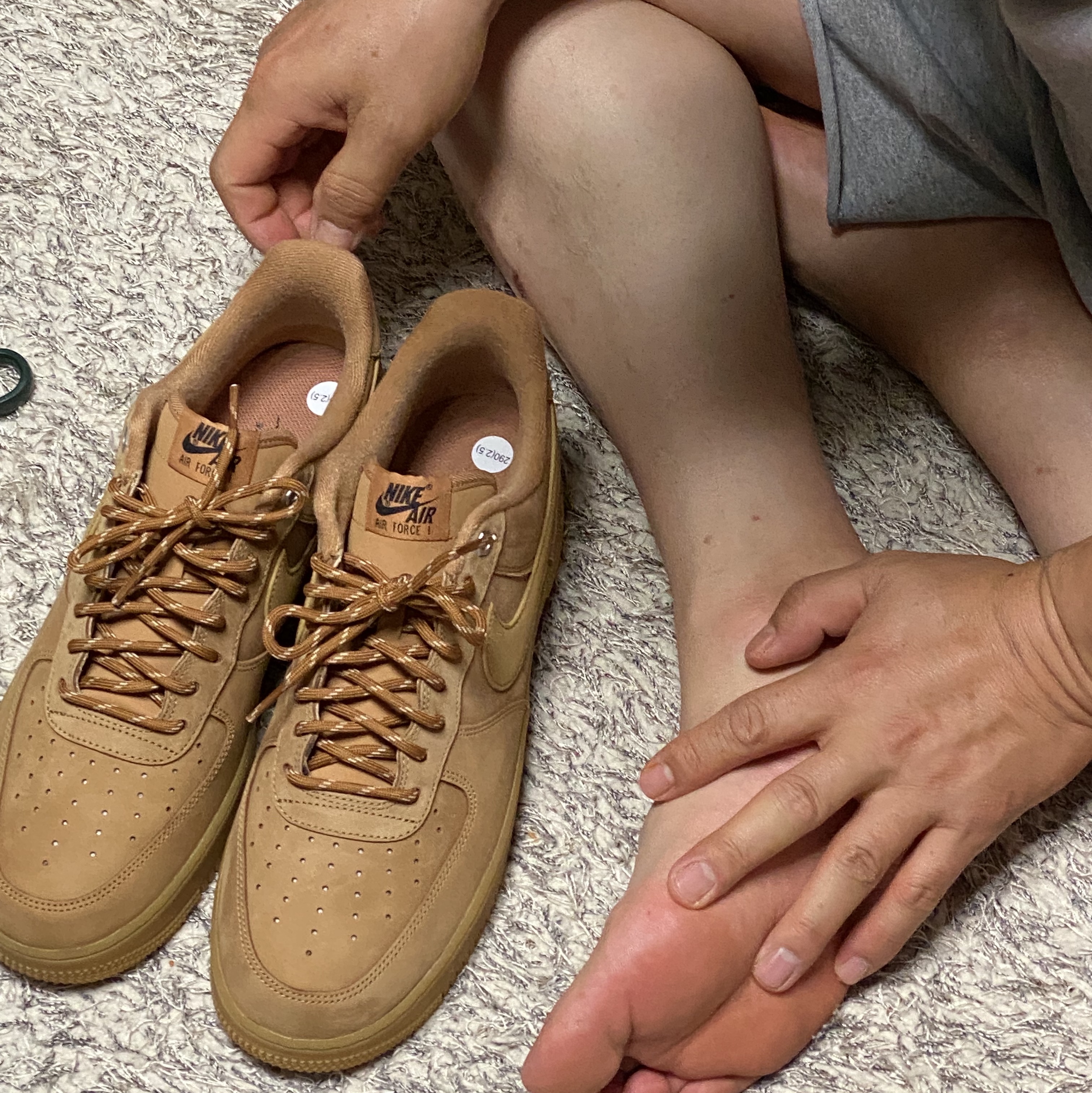 Nike Air Force 1 '07 WB Flax 착용 스타일 - 1