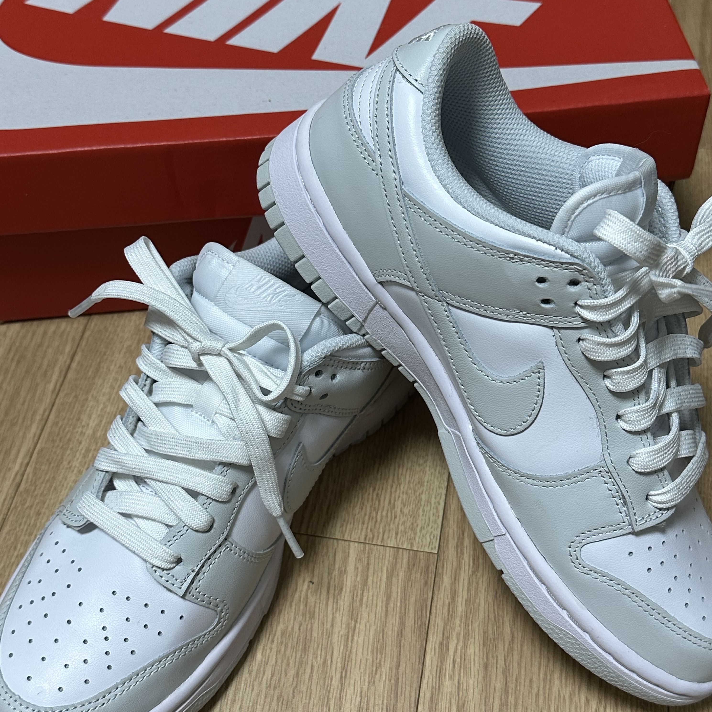 (W) Nike Dunk Low Photon Dust 착용 스타일