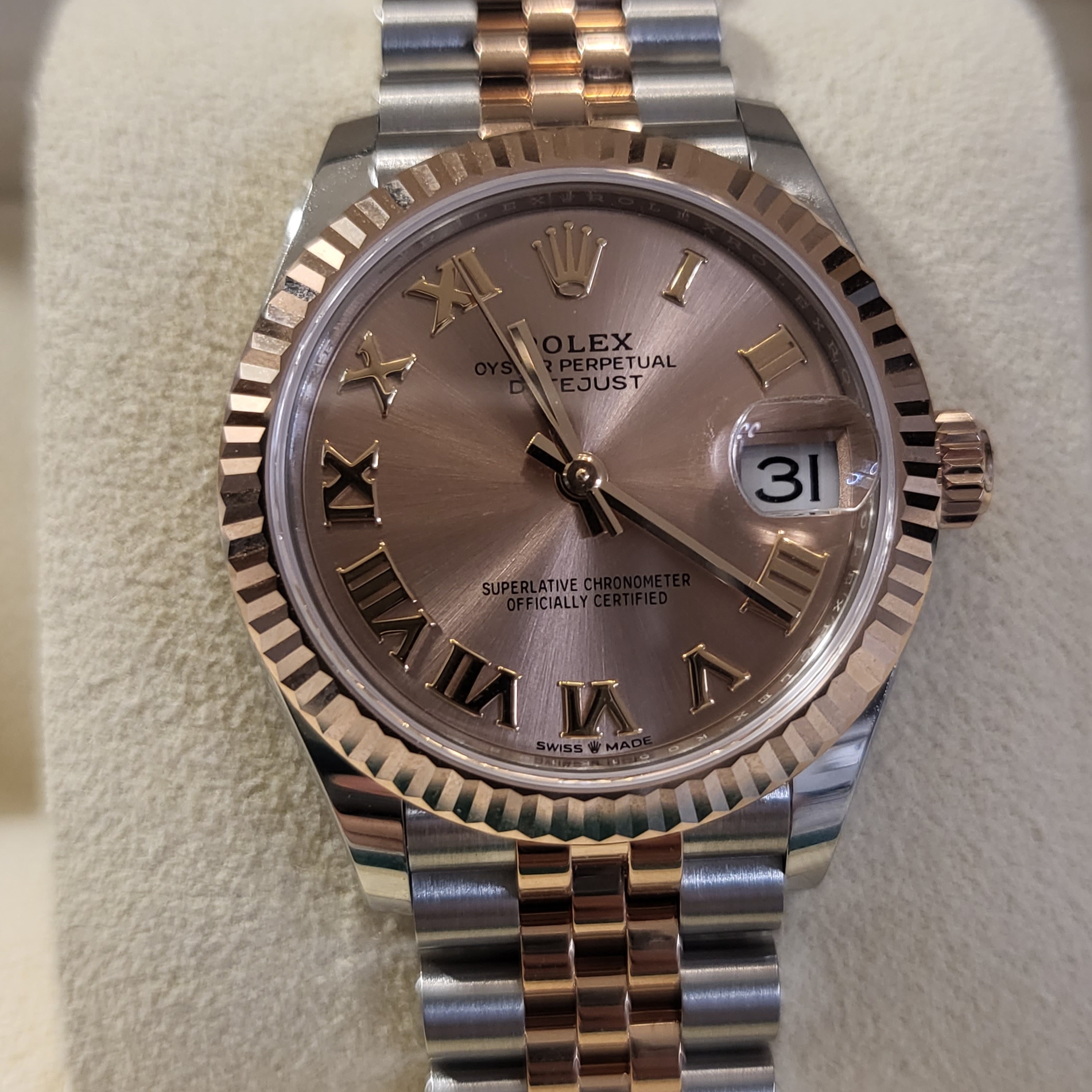 Rolex Datejust 31mm 278271 Rose Roman Jubilee 착용 스타일 - 2