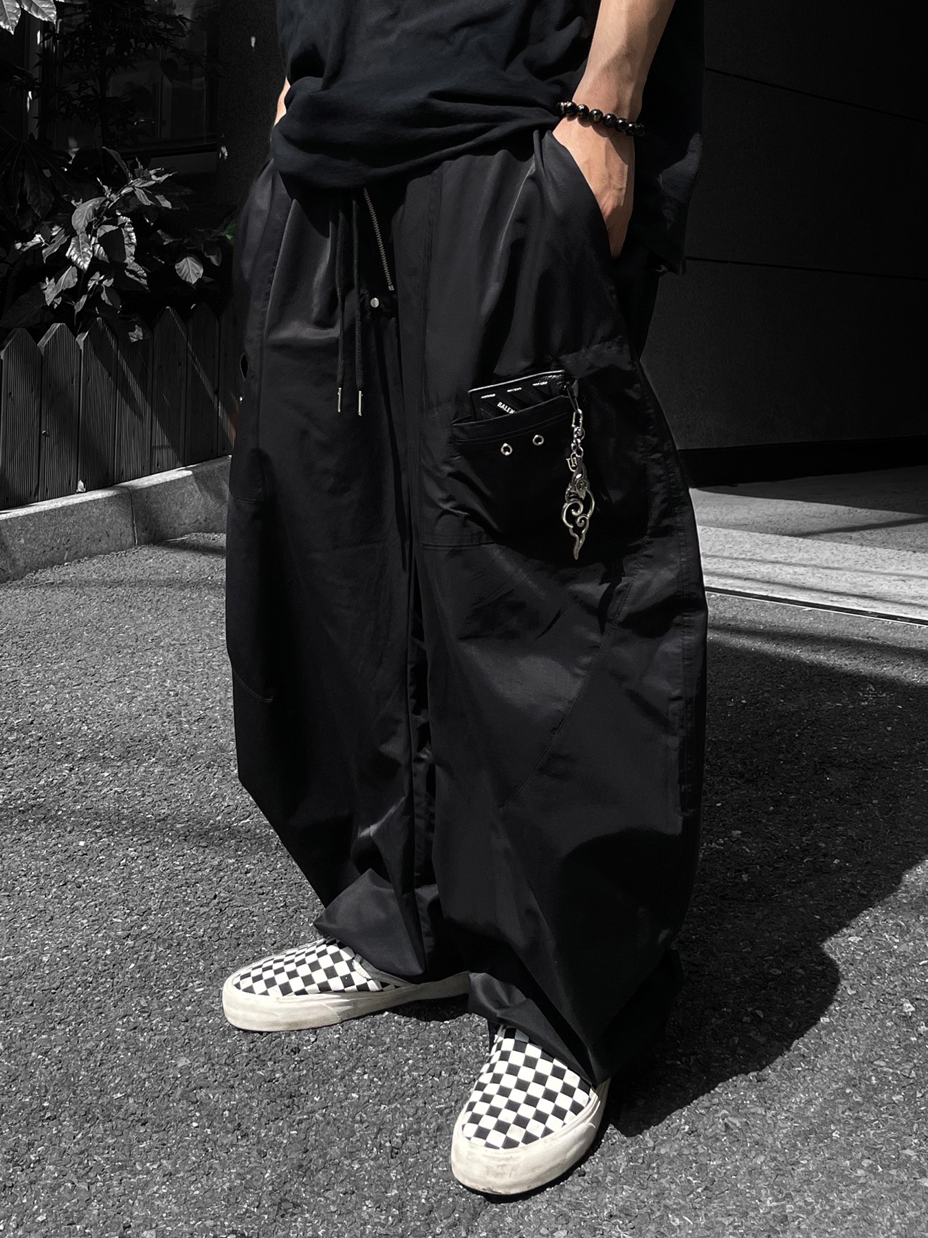 Vans Slip-On Checkerboard 착용 스타일 - 2