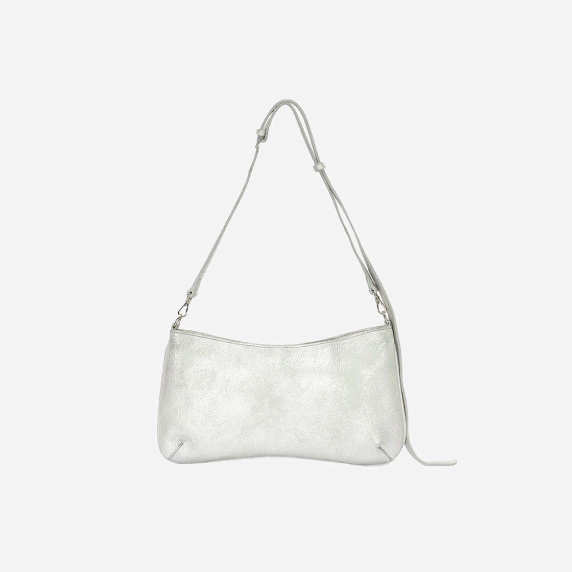 Matin Kim Zipper Leather Square Bag Silver 상세 이미지 2