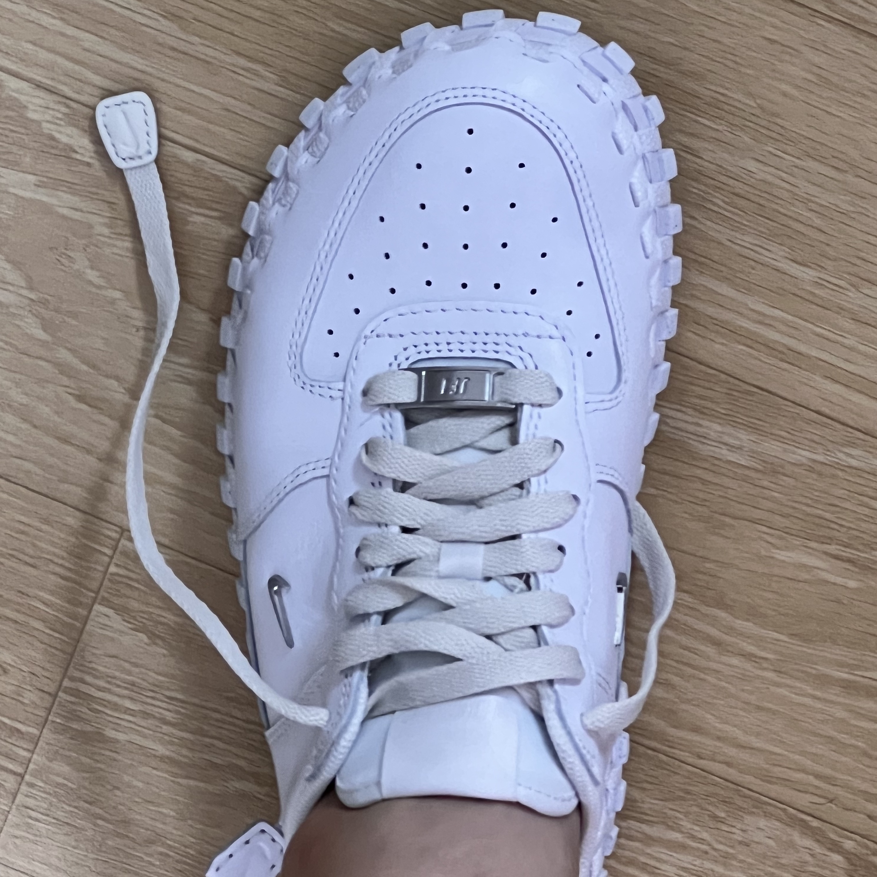Nike x Jacquemus J Force 1 Low LX SP White 착용 스타일