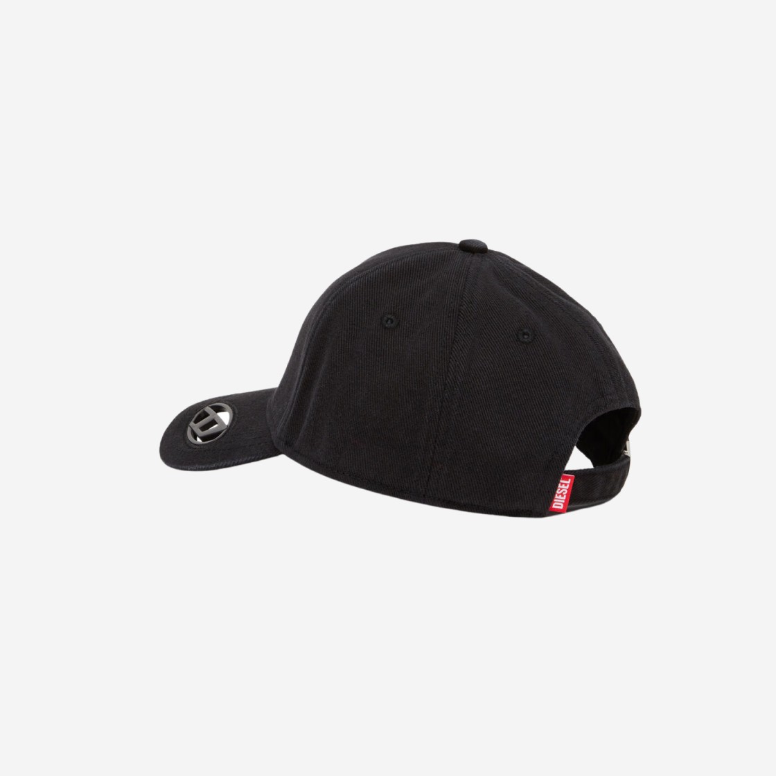 Diesel C-Plak Baseball Cap with Oval D Plaque Black 상세 이미지 2