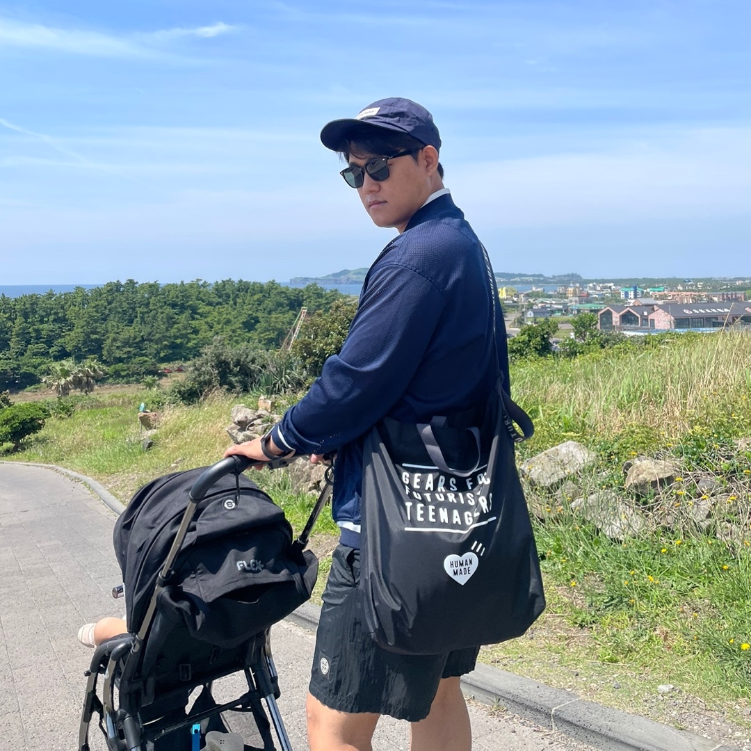 Human Made Nylon Heart 2-Way Tote Bag Black, Jordan 1 Low SE Tokyo 96 착용 스타일 - 2