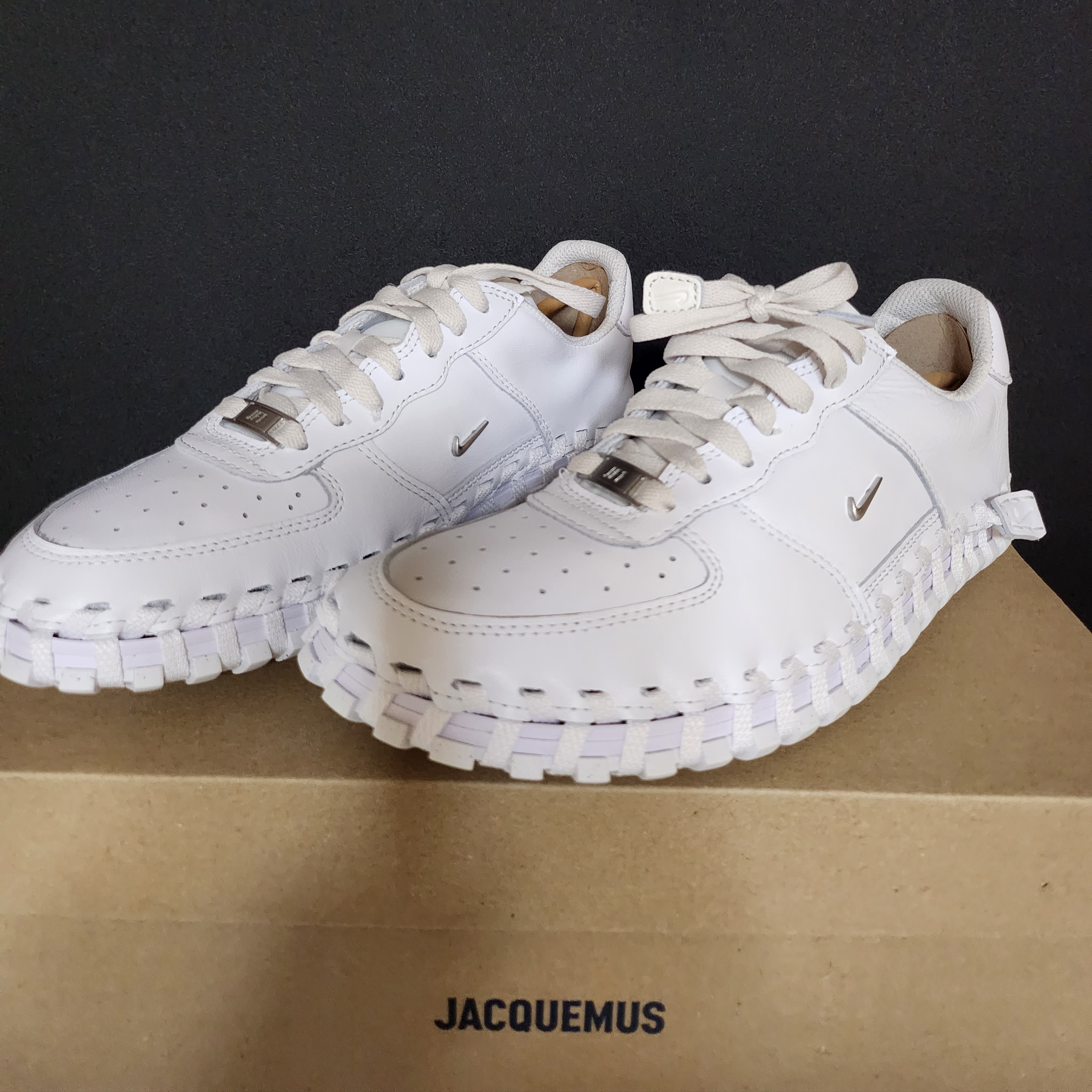 Nike x Jacquemus J Force 1 Low LX SP White 착용 스타일