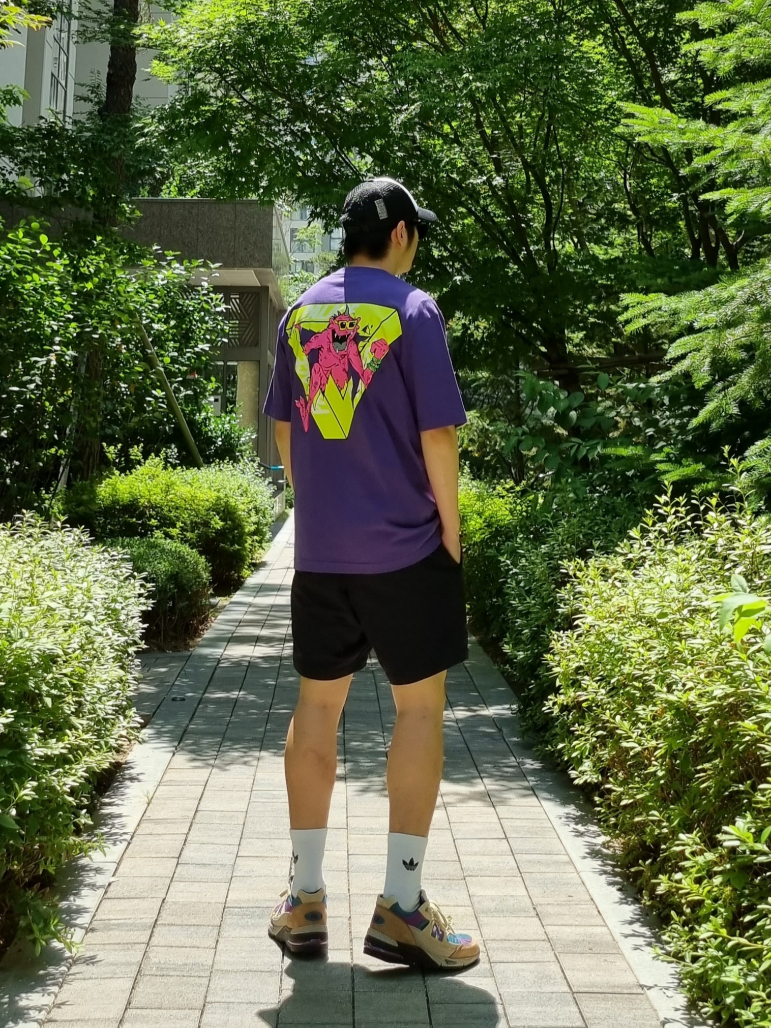Palace M-Zone Mutant Ripper T-Shirt Purple - 21SS, New Balance x Palace 991 Made in UK Teal Brown 착용 스타일