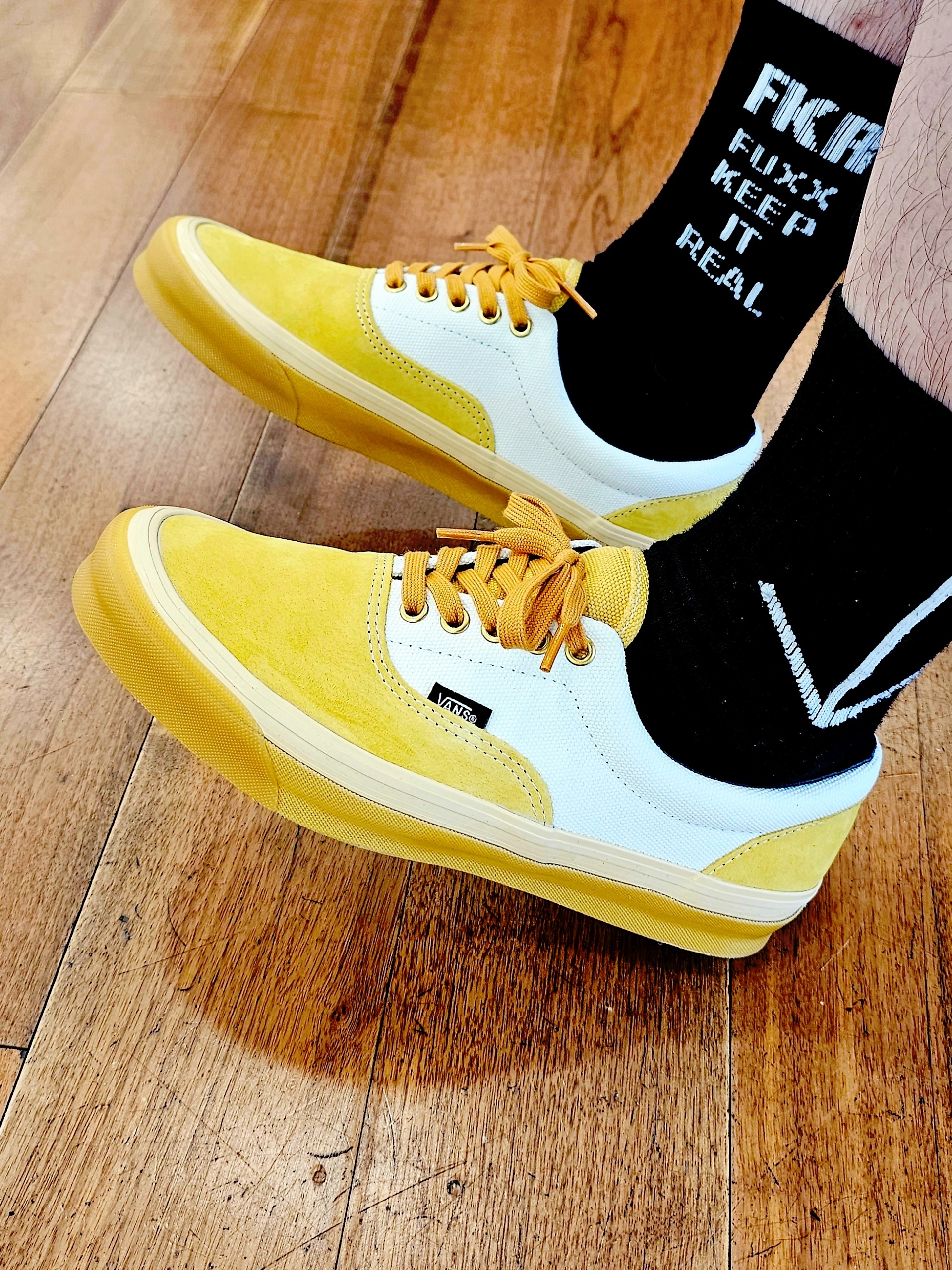 Vans Vault OG Era LX Table Scraps Brown 착용 스타일 - 4